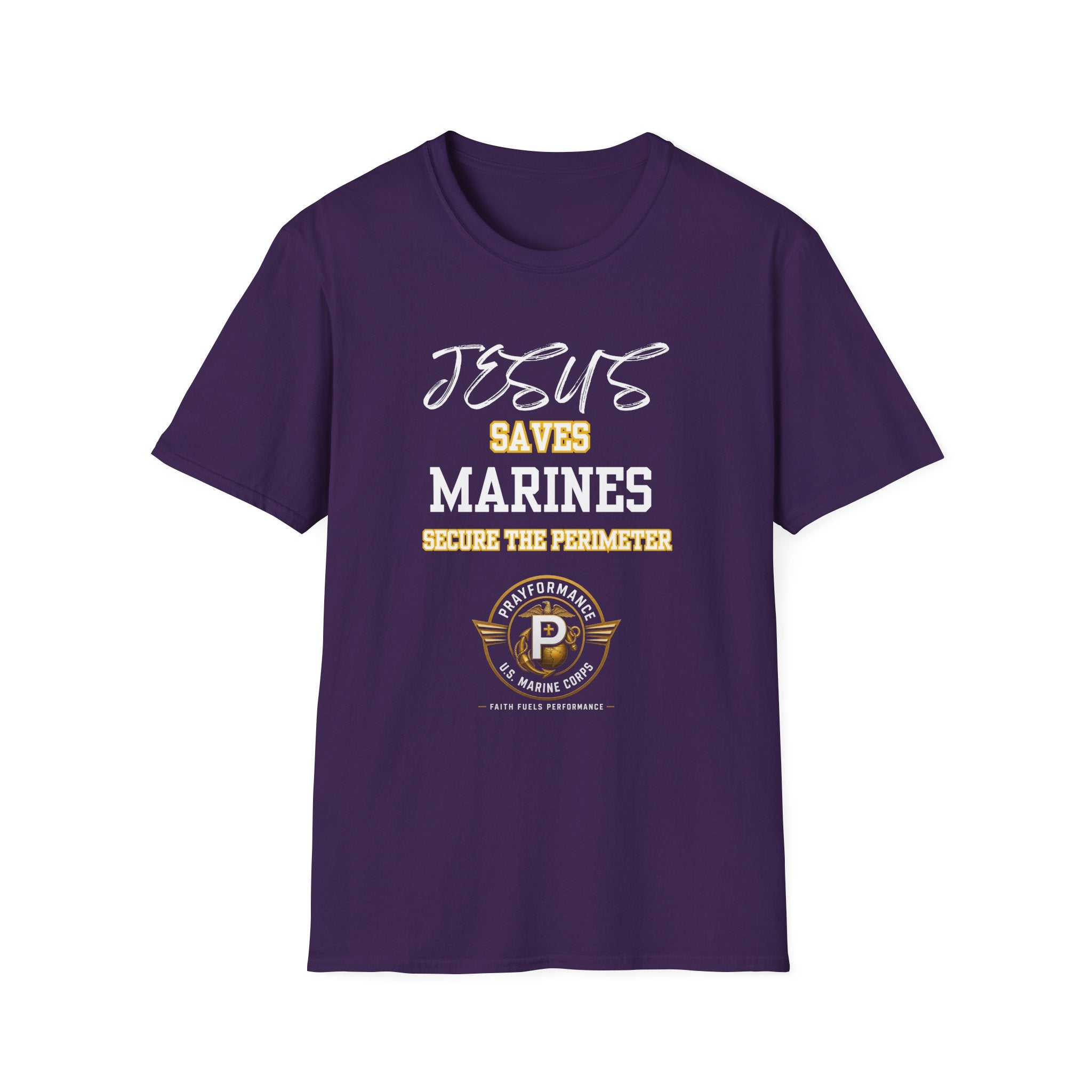 Marines Secure the Perimeter Unisex Softstyle T-Shirt