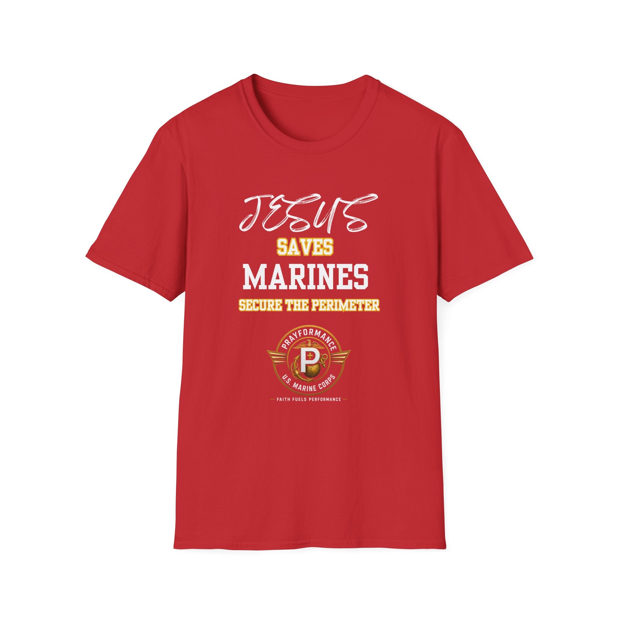 Marines Secure the Perimeter Unisex Softstyle T-Shirt