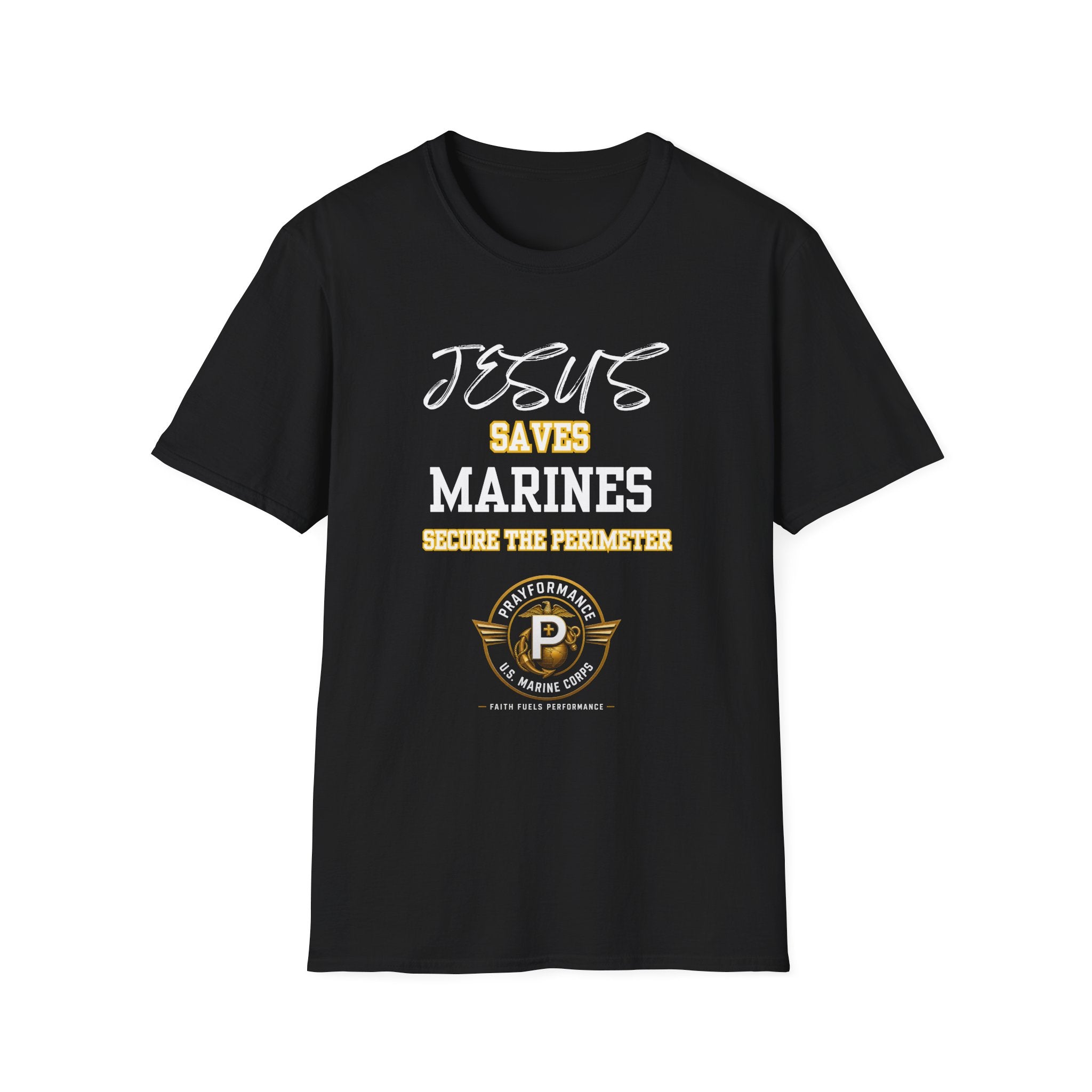 Marines Secure the Perimeter Unisex Softstyle T-Shirt