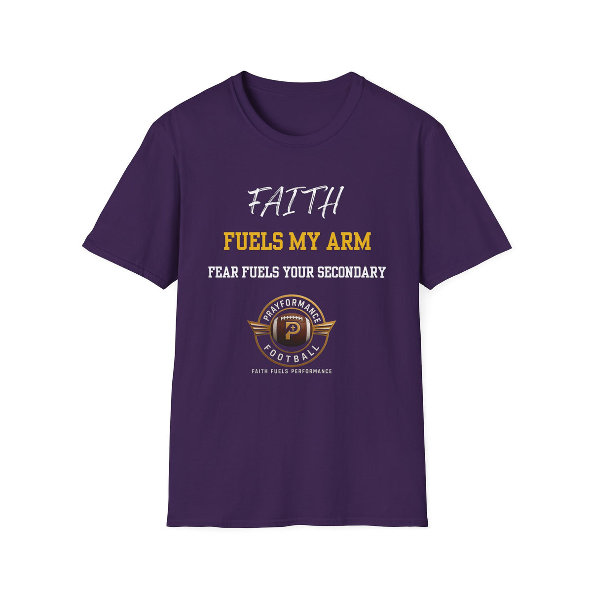 Faith Fuels My Arm Unisex Softstyle T-Shirt