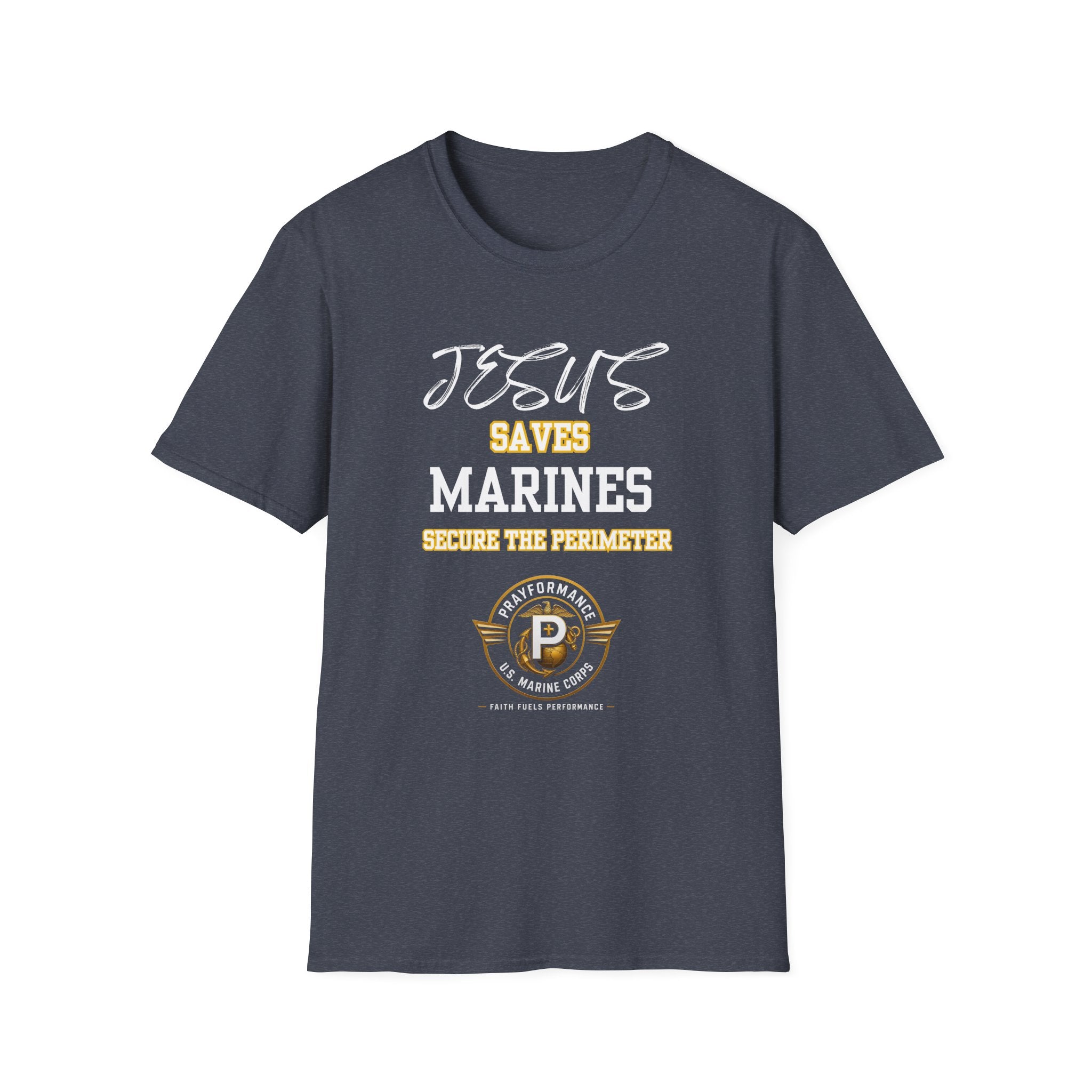 Marines Secure the Perimeter Unisex Softstyle T-Shirt