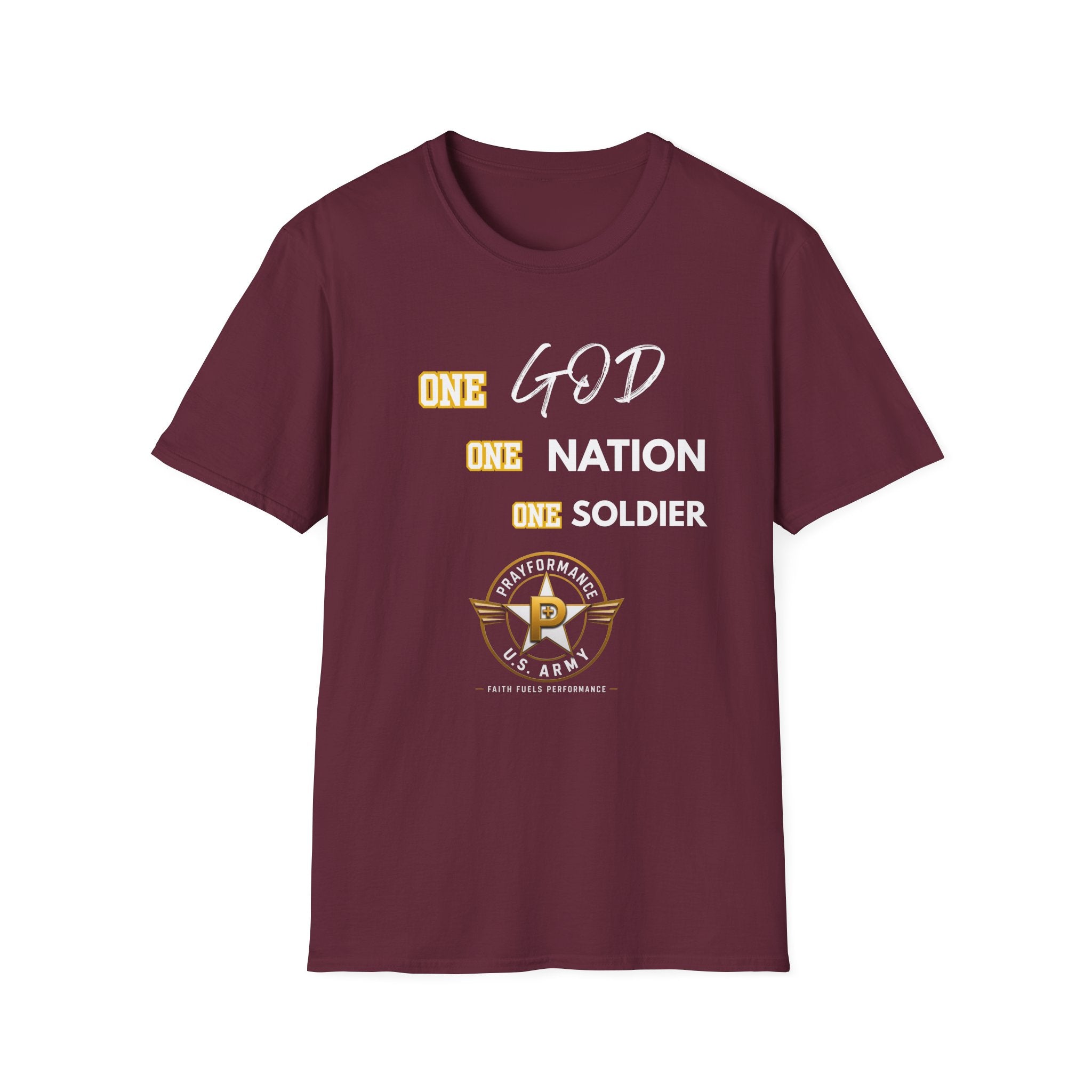 One God One Soldier Unisex Softstyle T-Shirt