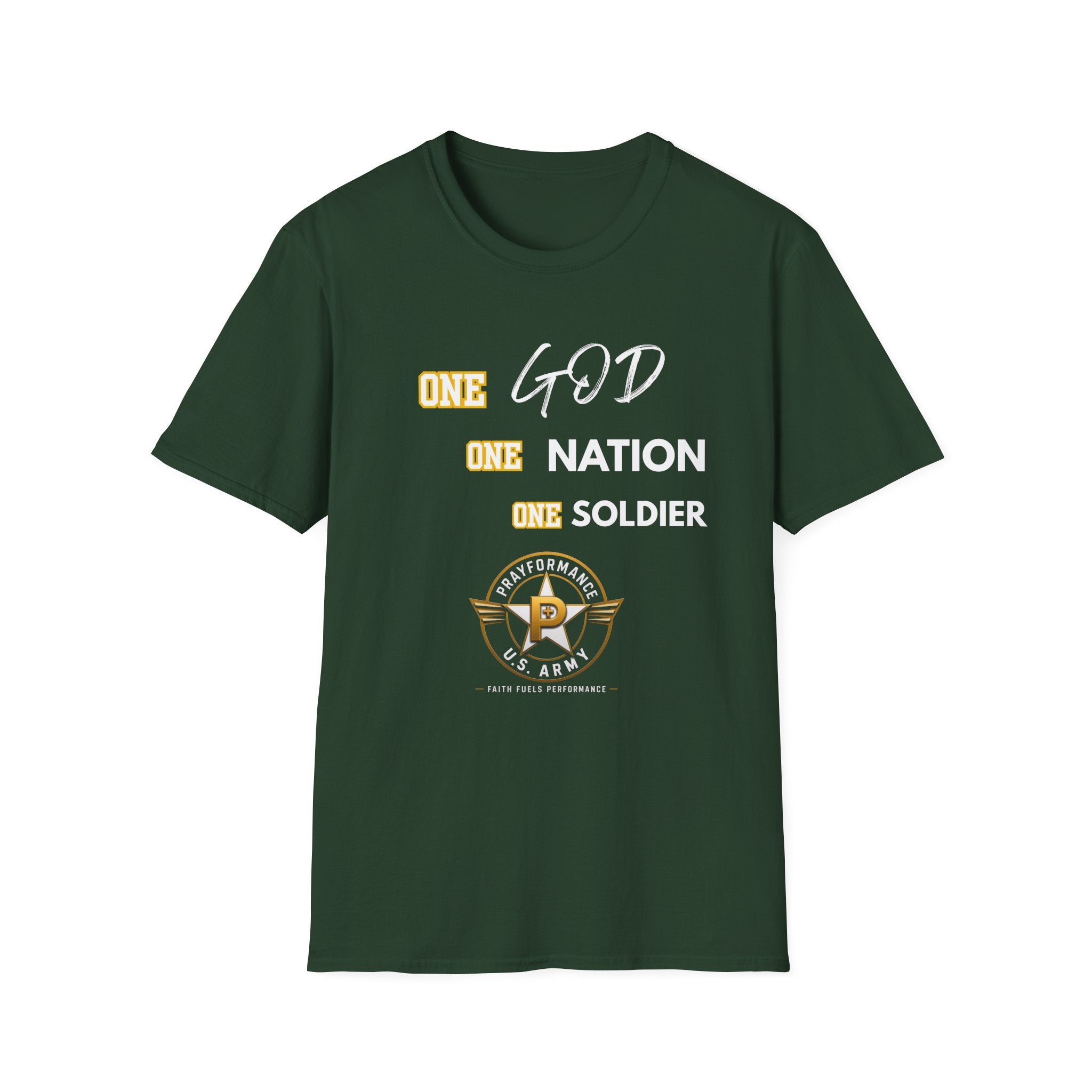 One God One Soldier Unisex Softstyle T-Shirt