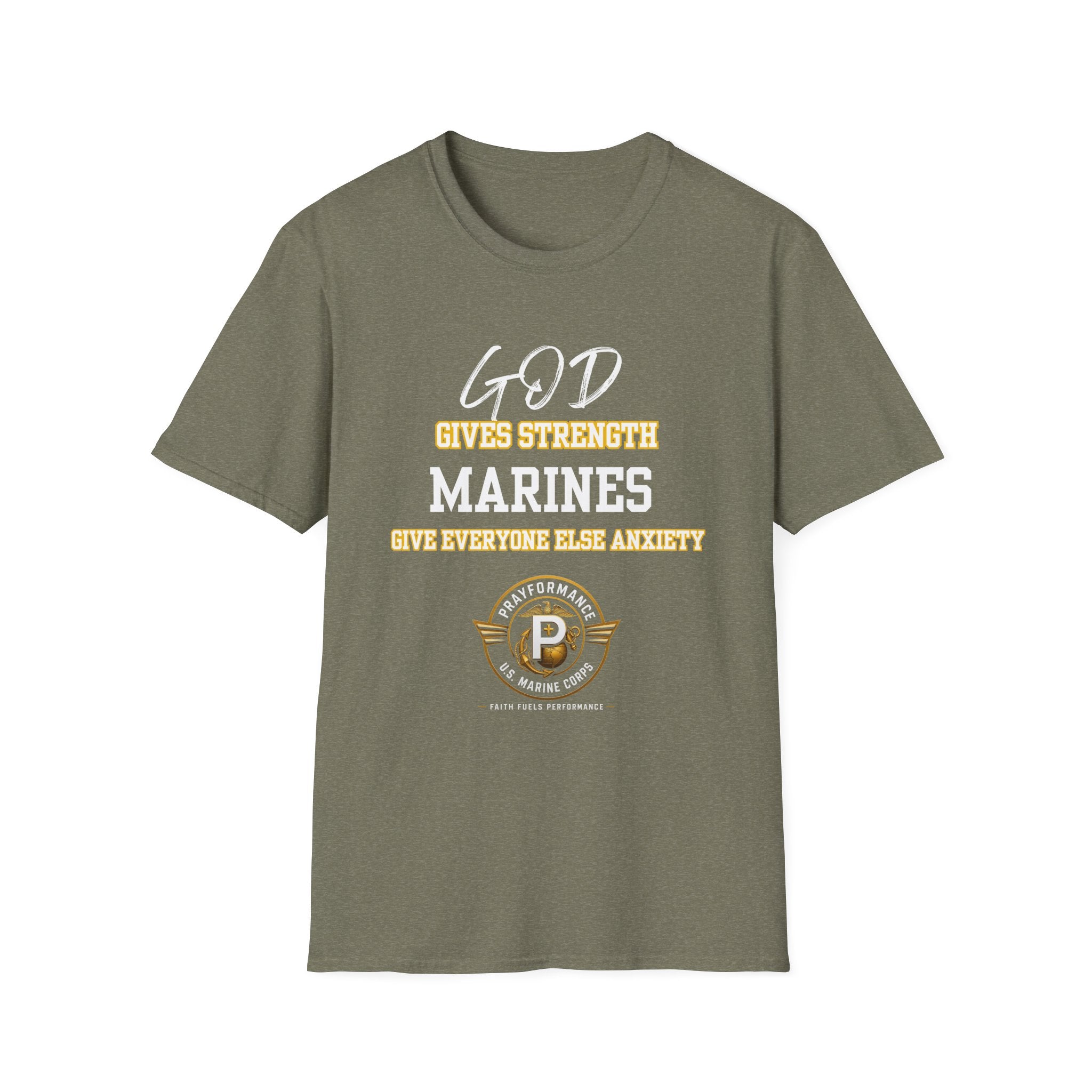 Marines Give Anxiety Unisex Softstyle T-Shirt