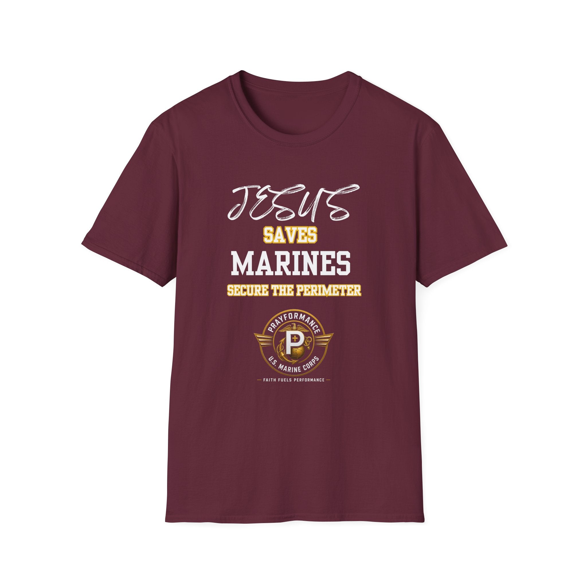Marines Secure the Perimeter Unisex Softstyle T-Shirt