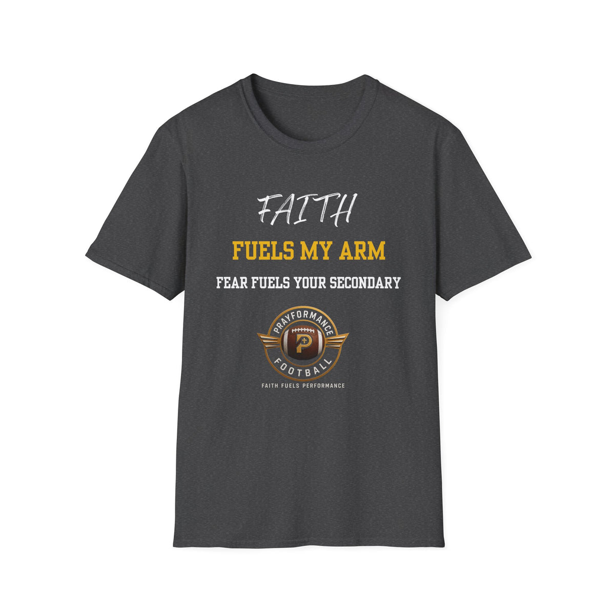 Faith Fuels My Arm Unisex Softstyle T-Shirt