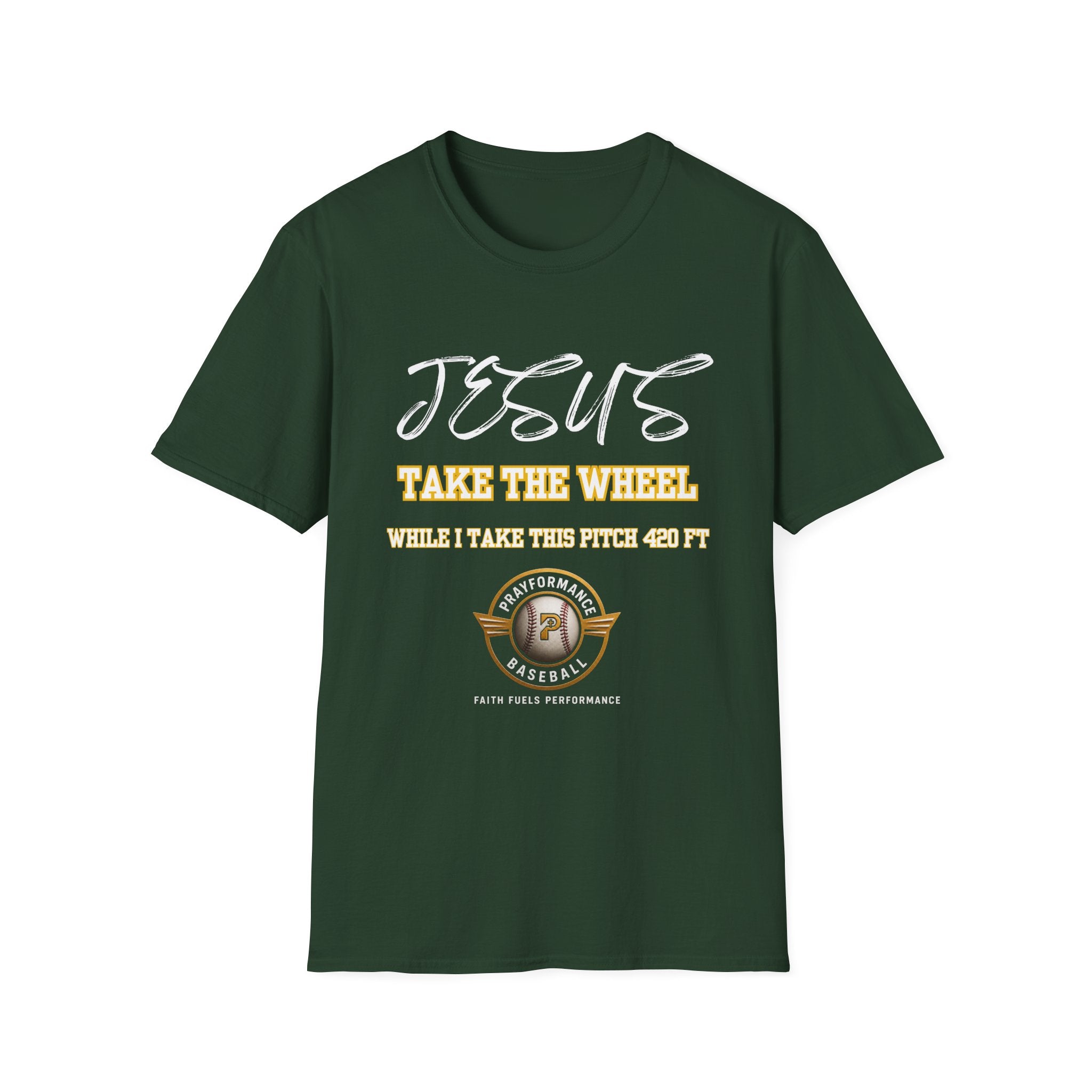 Jesus Sending Baseball 420ft Unisex Softstyle T-Shirt