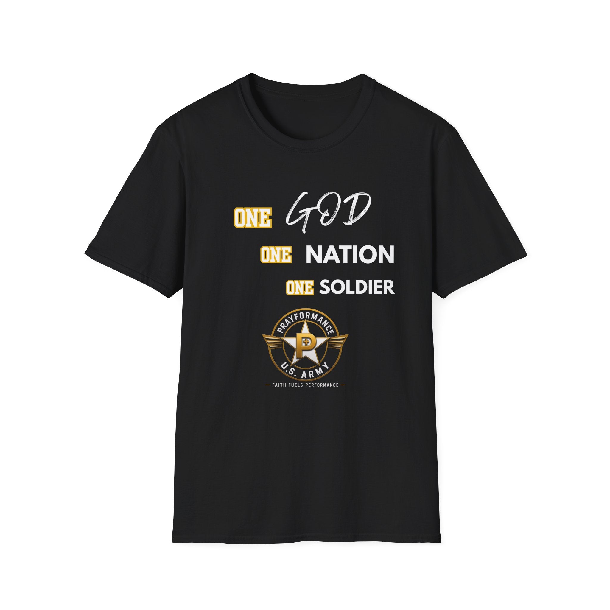 One God One Soldier Unisex Softstyle T-Shirt