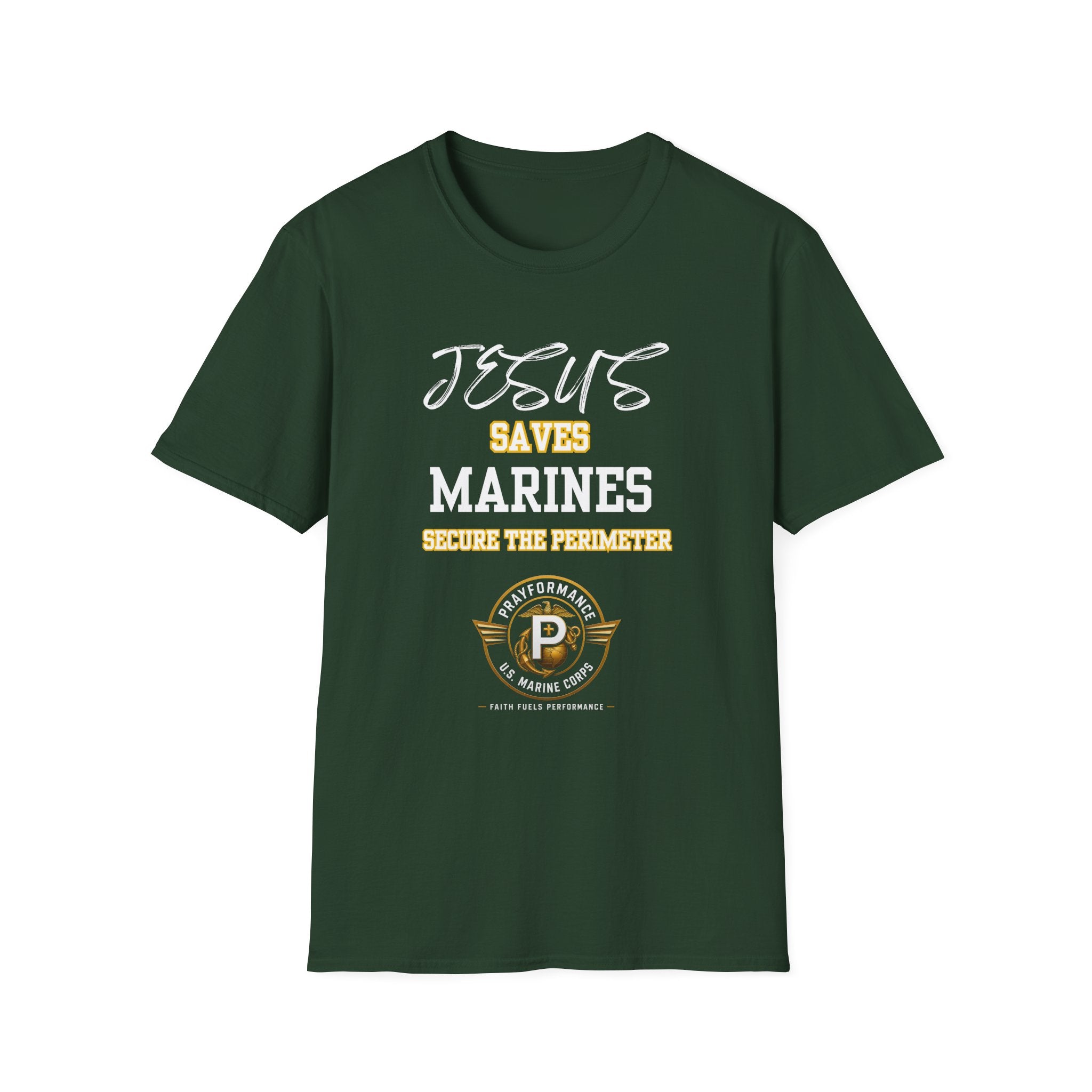 Marines Secure the Perimeter Unisex Softstyle T-Shirt