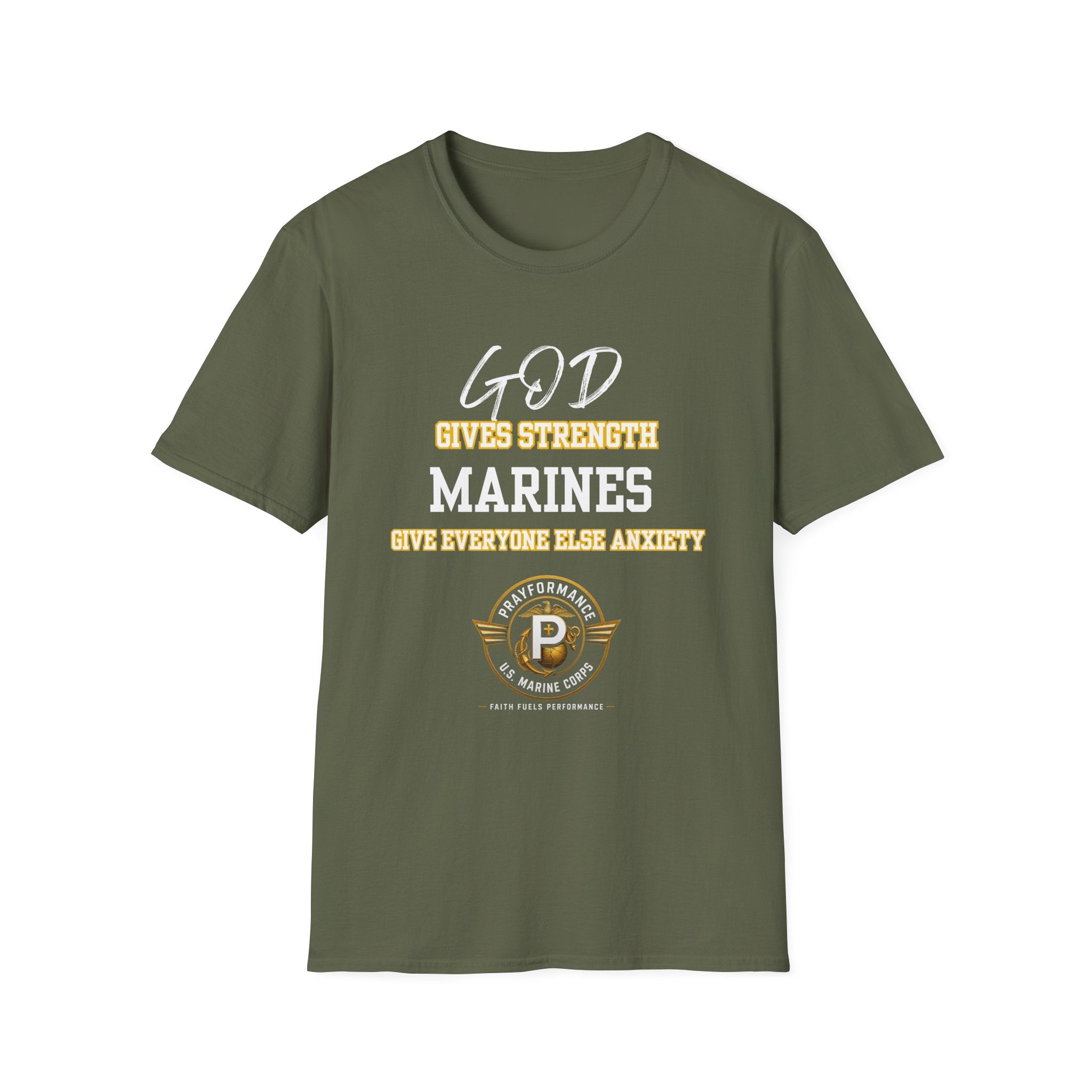Marines Give Anxiety Unisex Softstyle T-Shirt