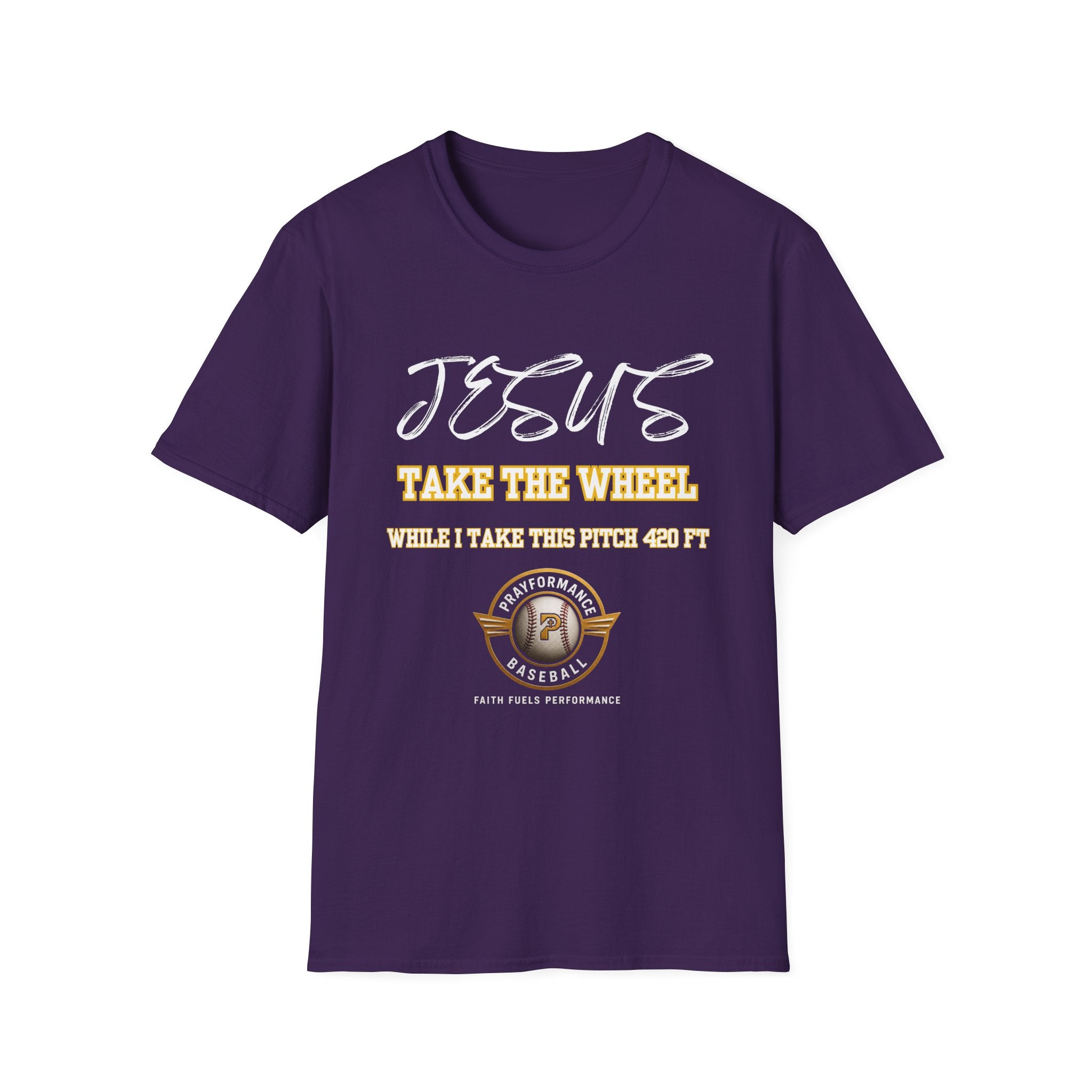 Jesus Sending Baseball 420ft Unisex Softstyle T-Shirt