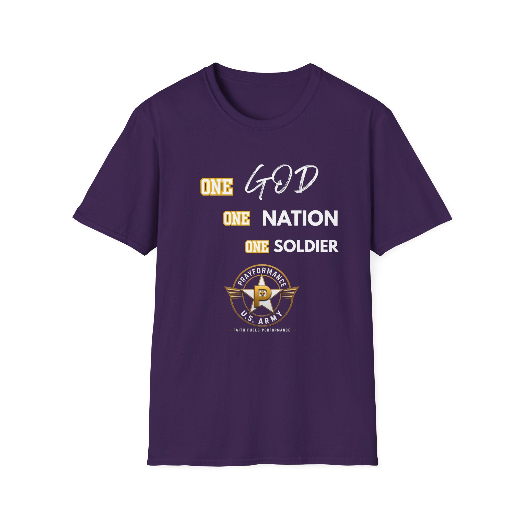 One God One Soldier Unisex Softstyle T-Shirt