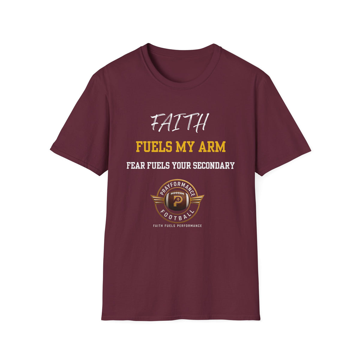 Faith Fuels My Arm Unisex Softstyle T-Shirt