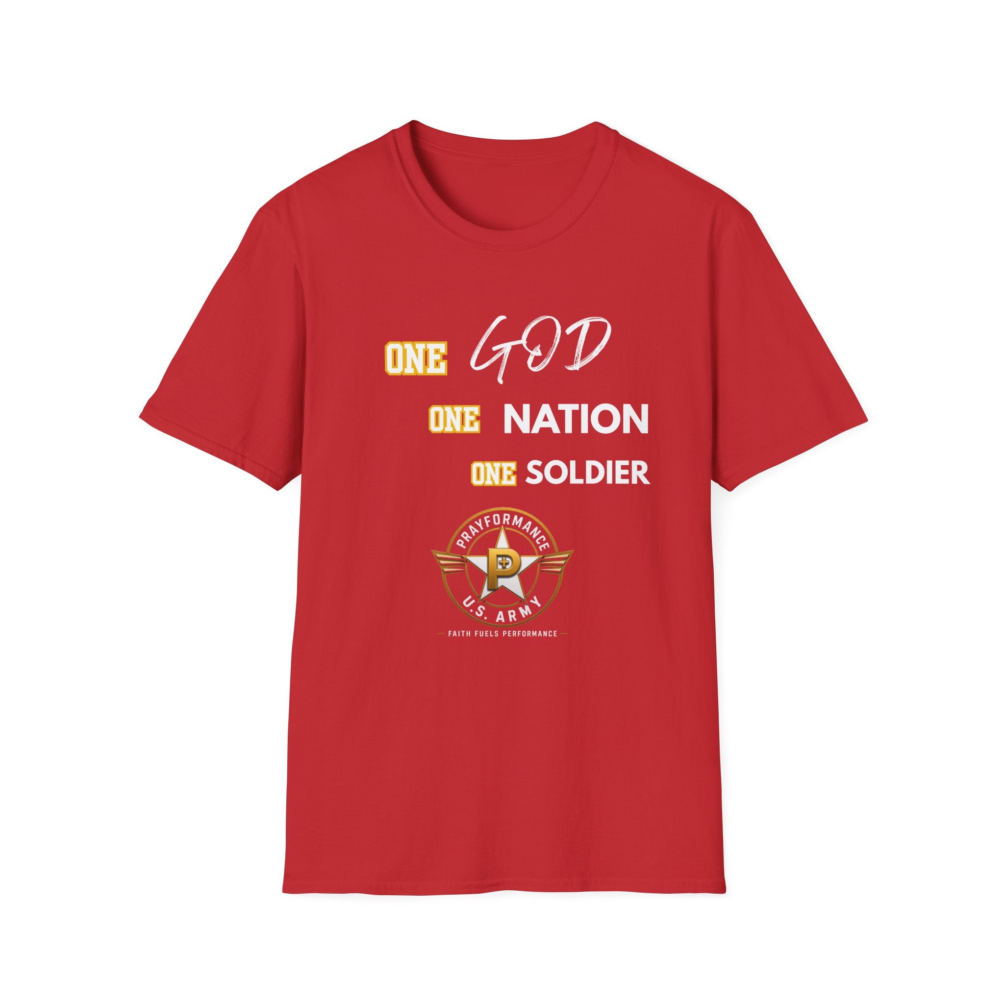 One God One Soldier Unisex Softstyle T-Shirt