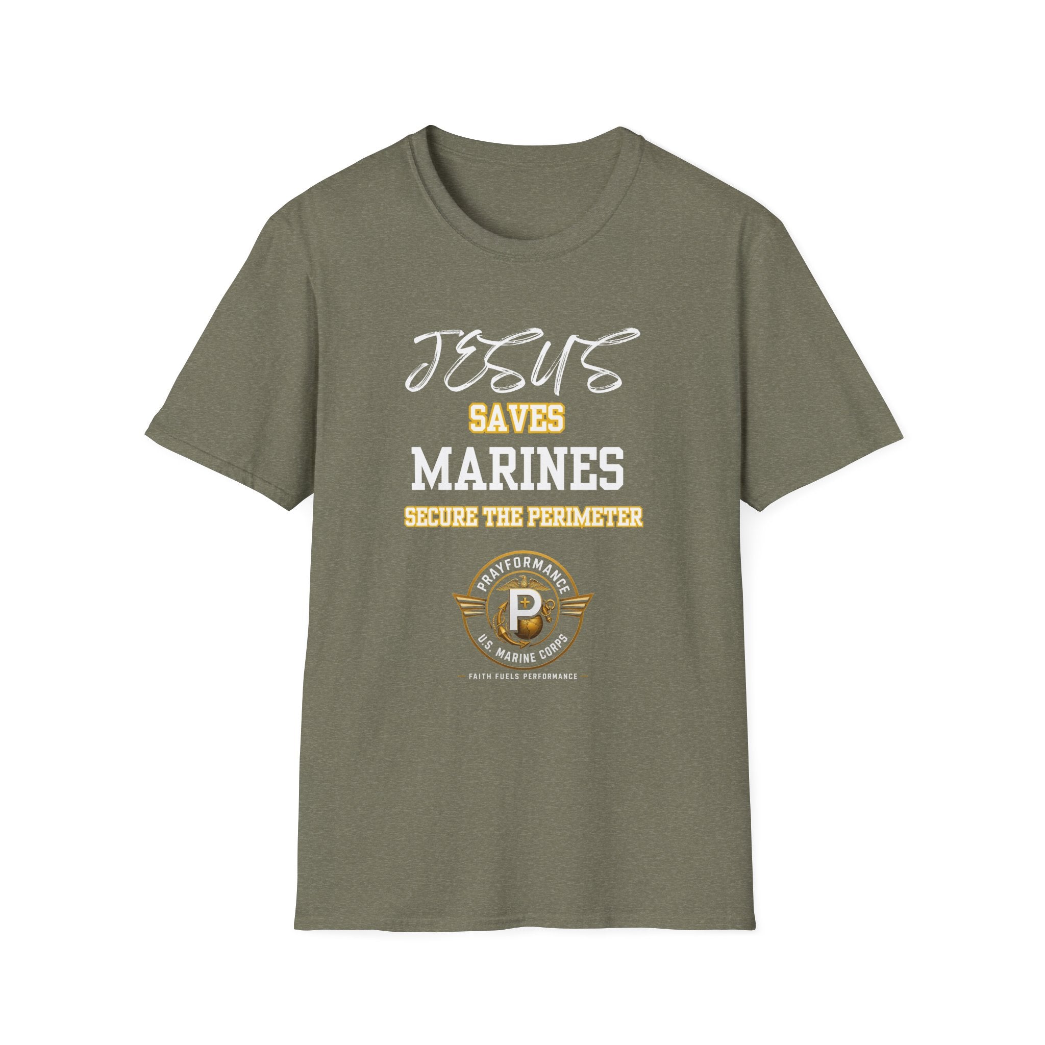Marines Secure the Perimeter Unisex Softstyle T-Shirt