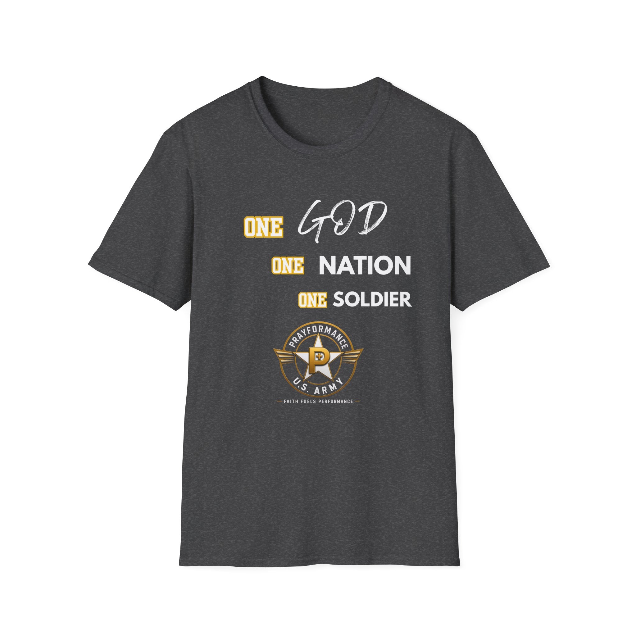 One God One Soldier Unisex Softstyle T-Shirt