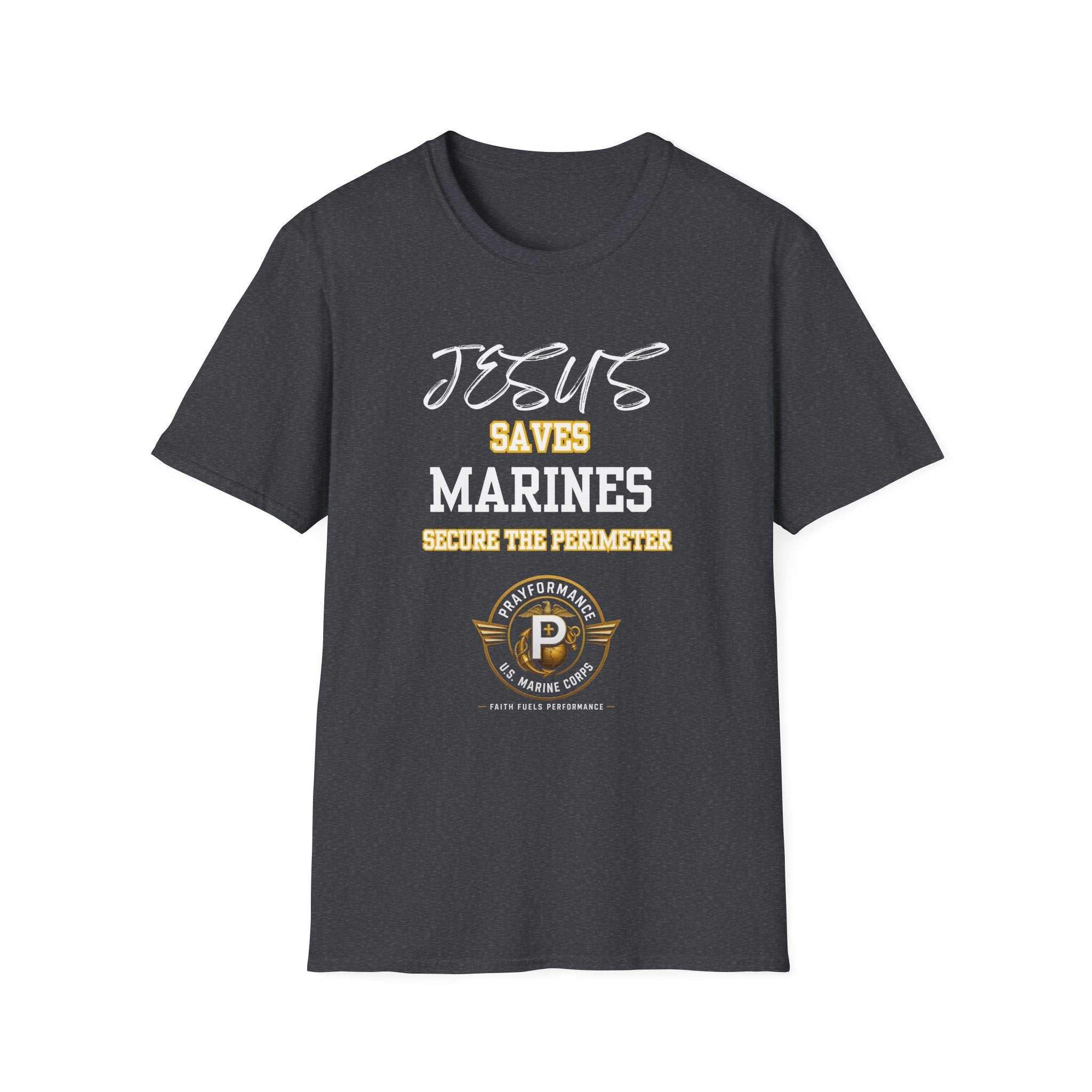 Marines Secure the Perimeter Unisex Softstyle T-Shirt