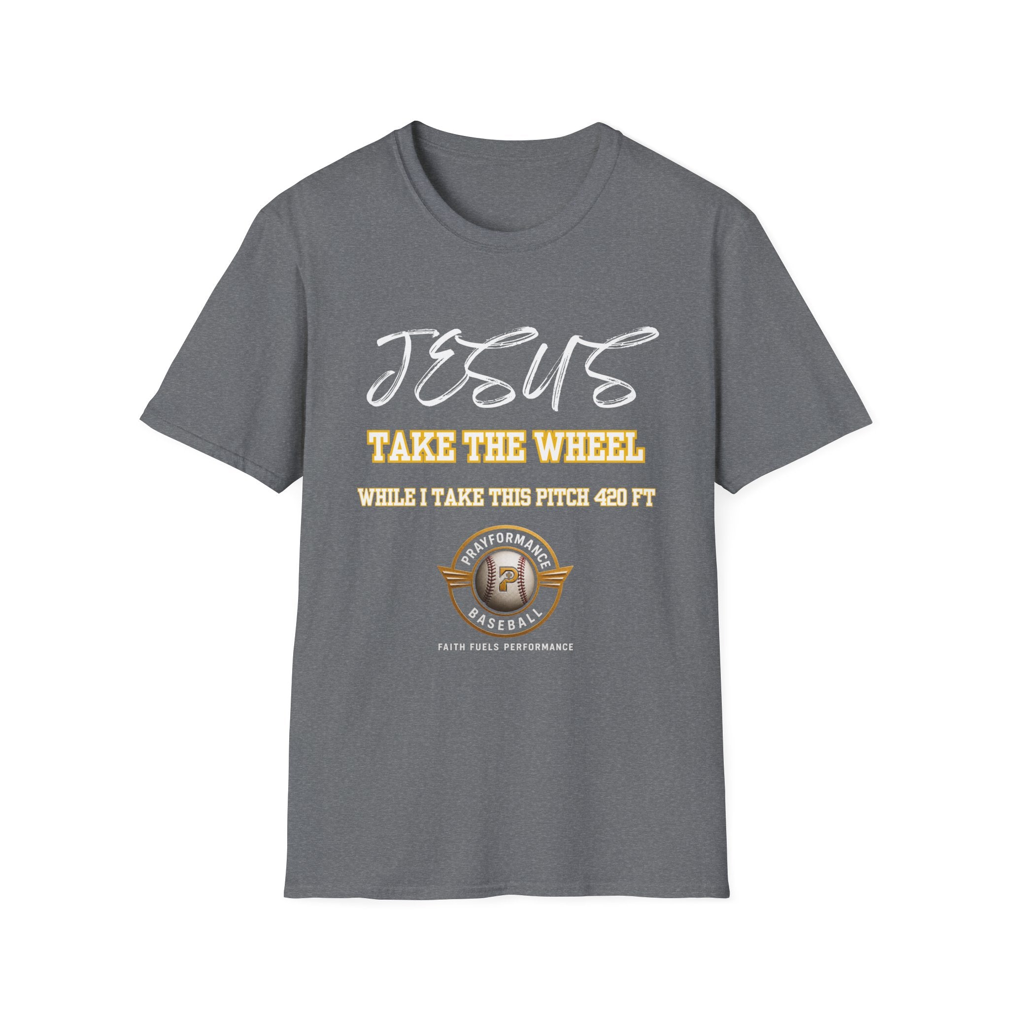 Jesus Sending Baseball 420ft Unisex Softstyle T-Shirt