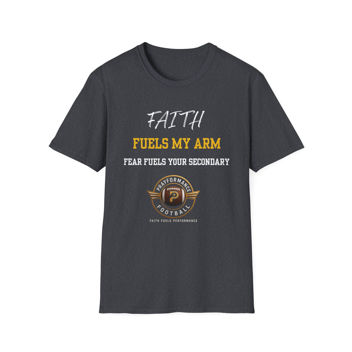 Faith Fuels My Arm Unisex Softstyle T-Shirt