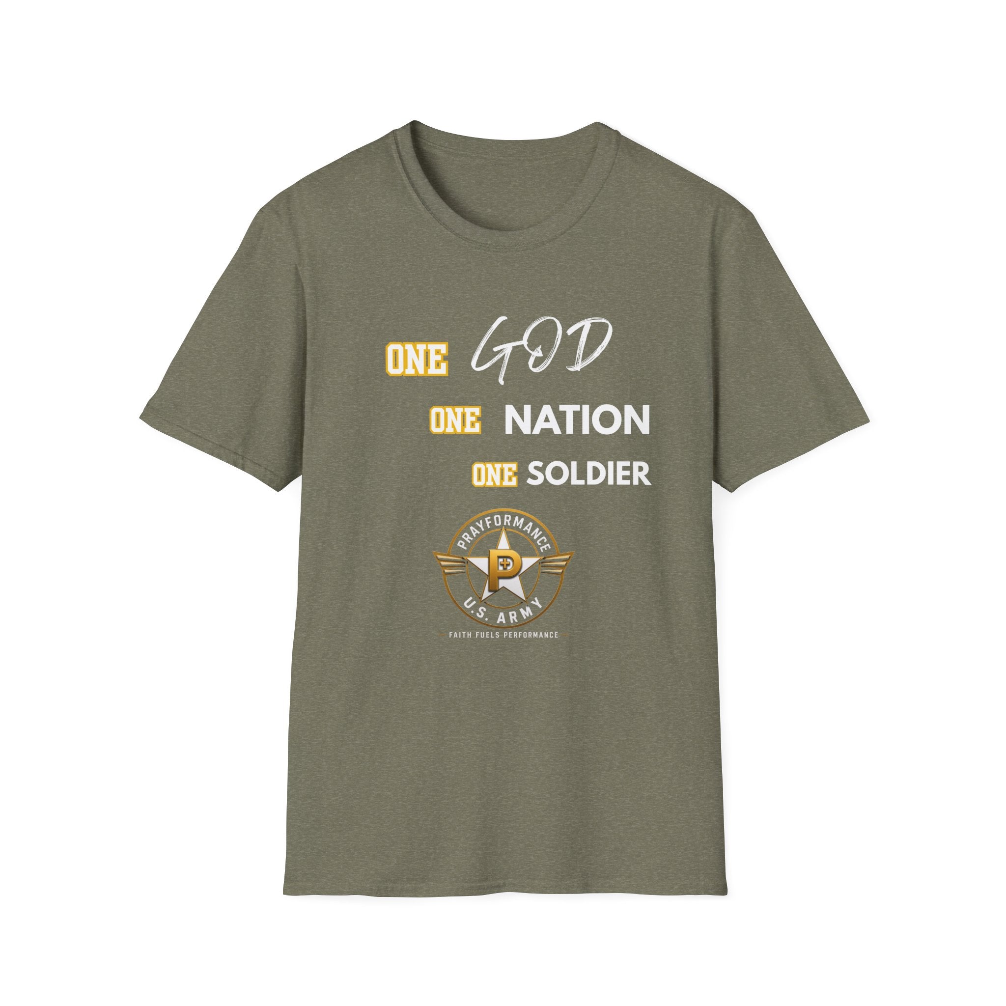 One God One Soldier Unisex Softstyle T-Shirt