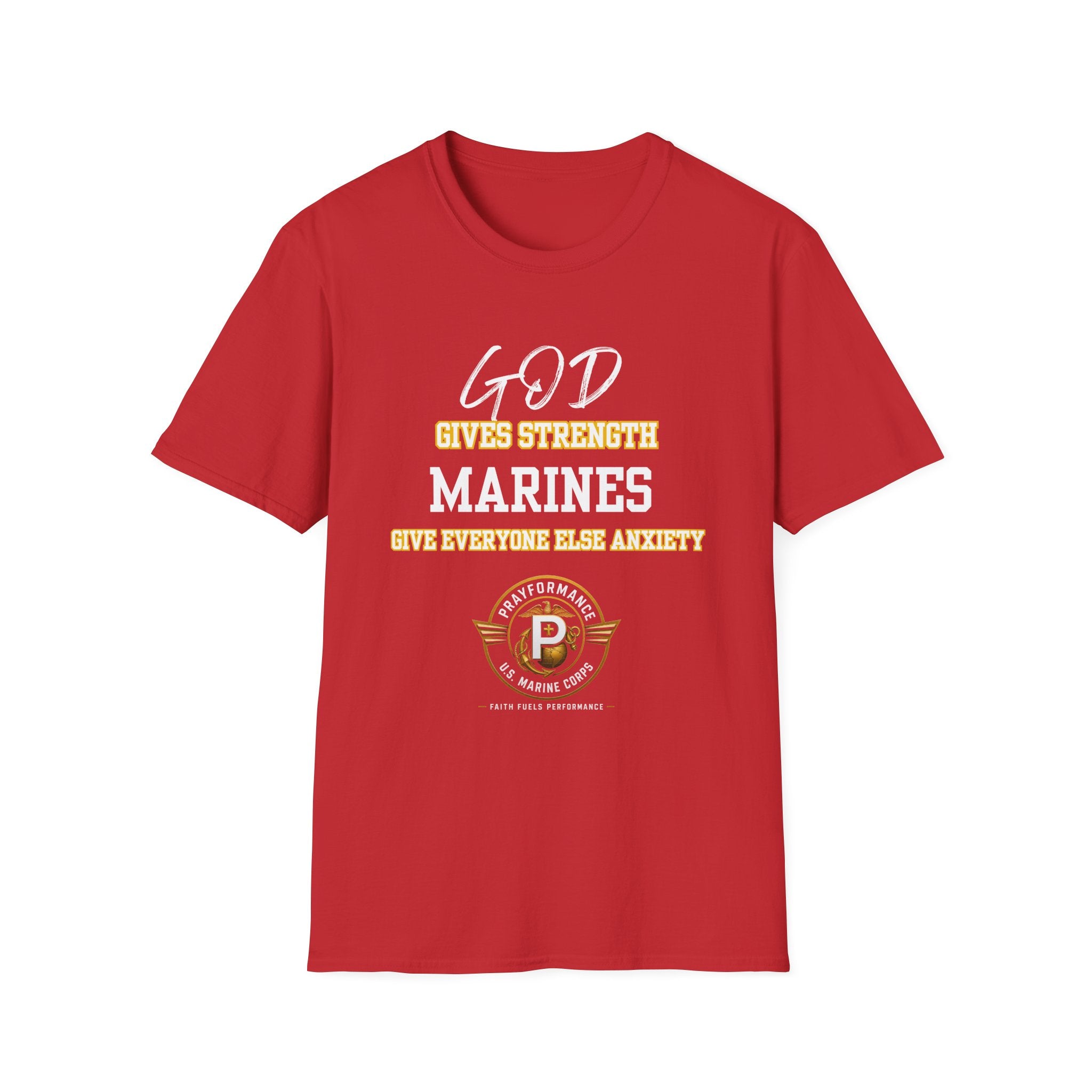 Marines Give Anxiety Unisex Softstyle T-Shirt