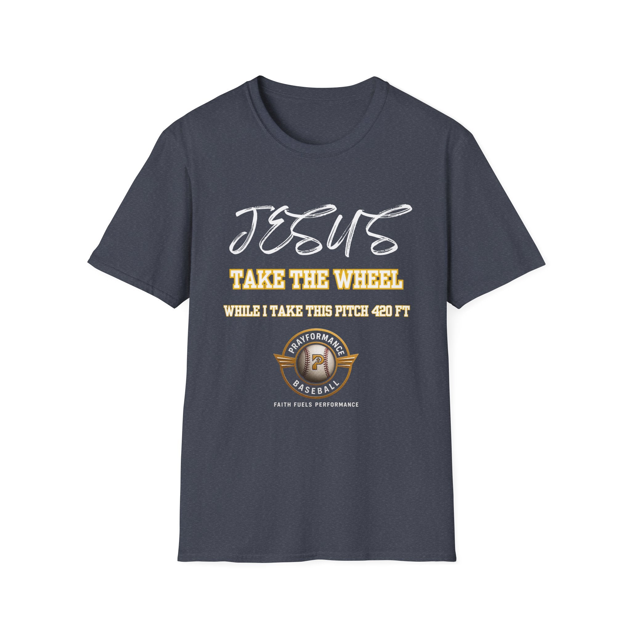 Jesus Sending Baseball 420ft Unisex Softstyle T-Shirt