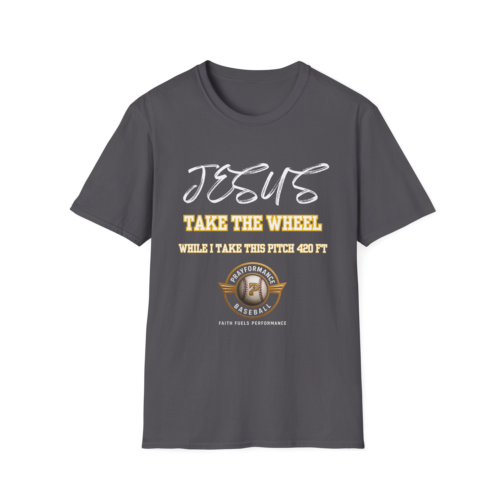 Jesus Sending Baseball 420ft Unisex Softstyle T-Shirt