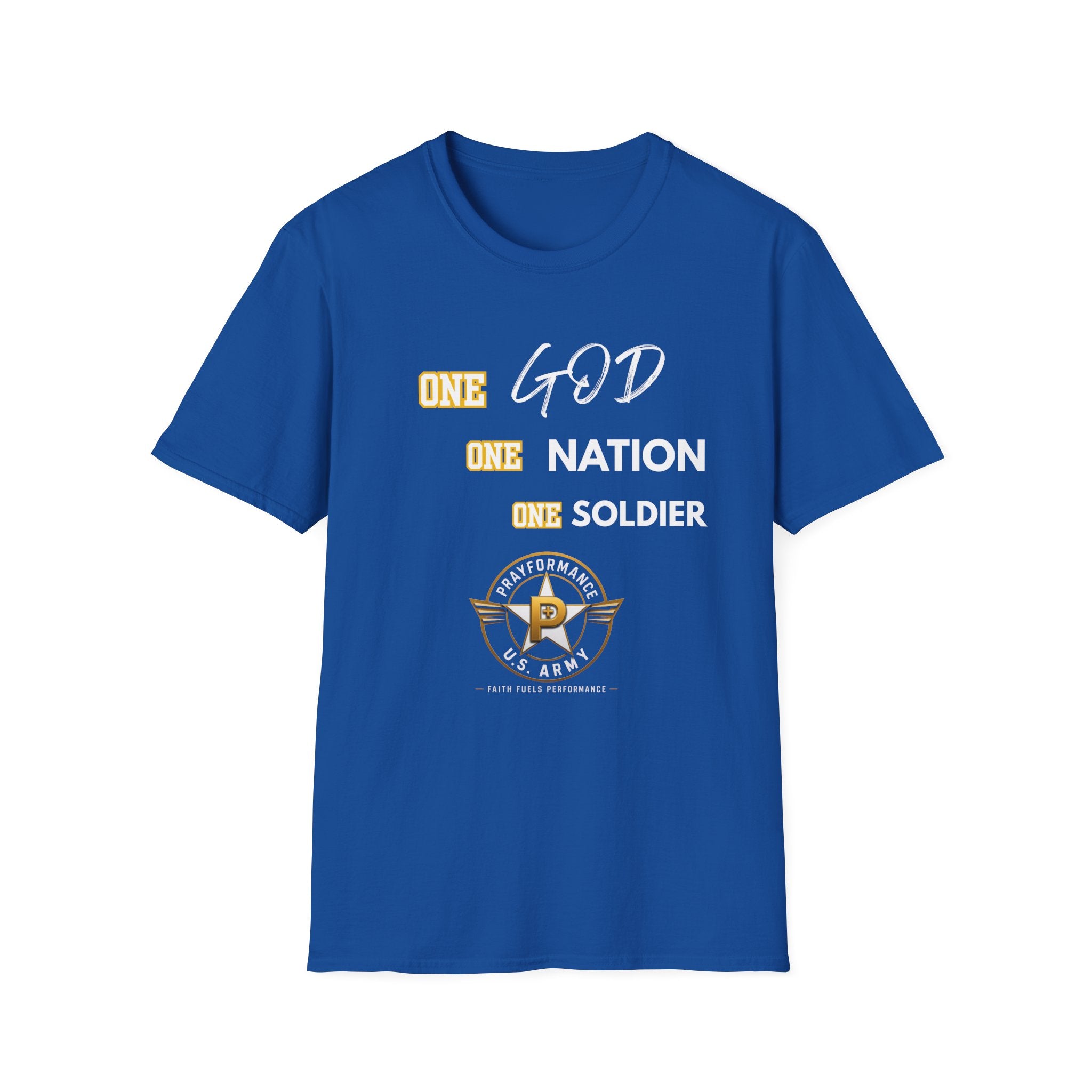 One God One Soldier Unisex Softstyle T-Shirt