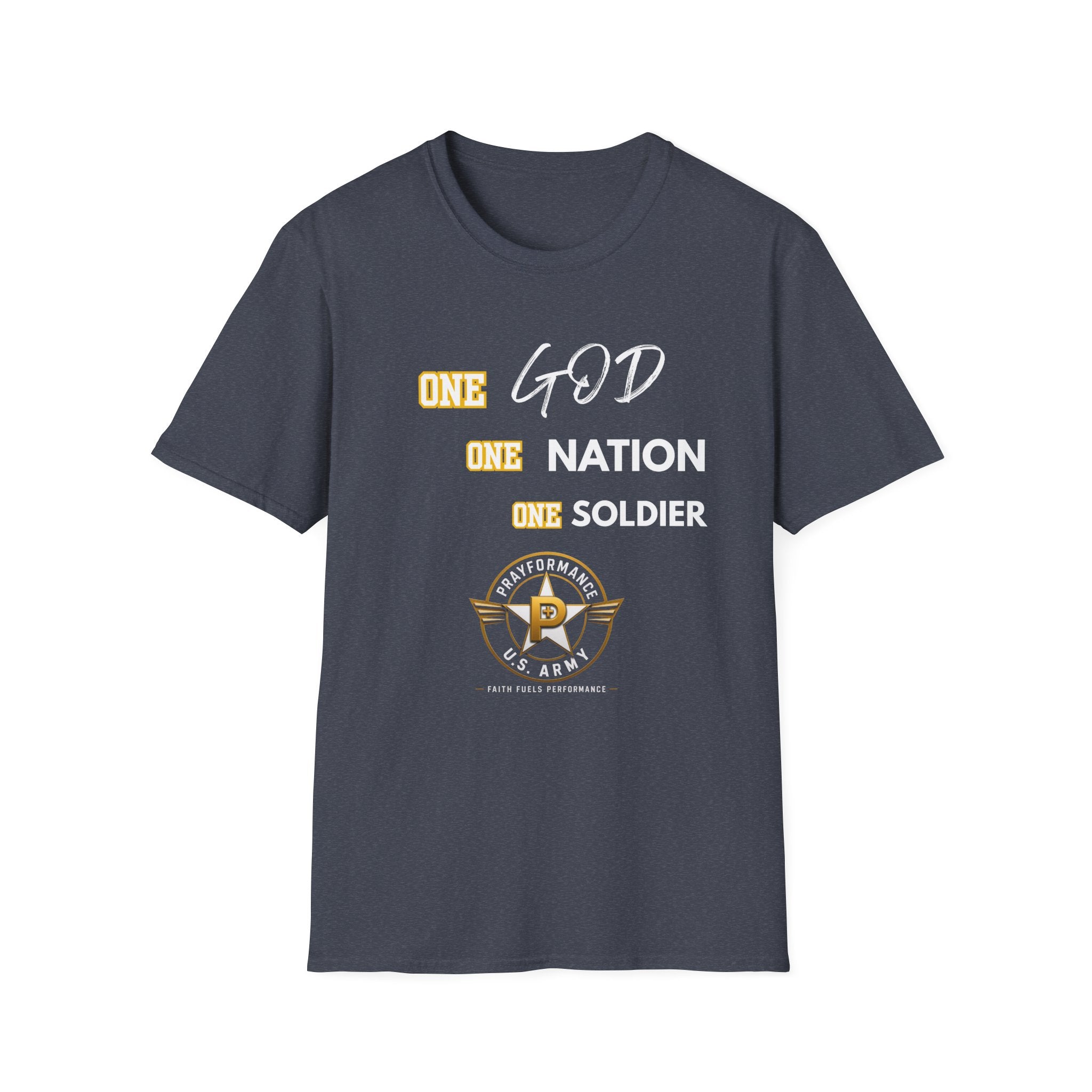 One God One Soldier Unisex Softstyle T-Shirt