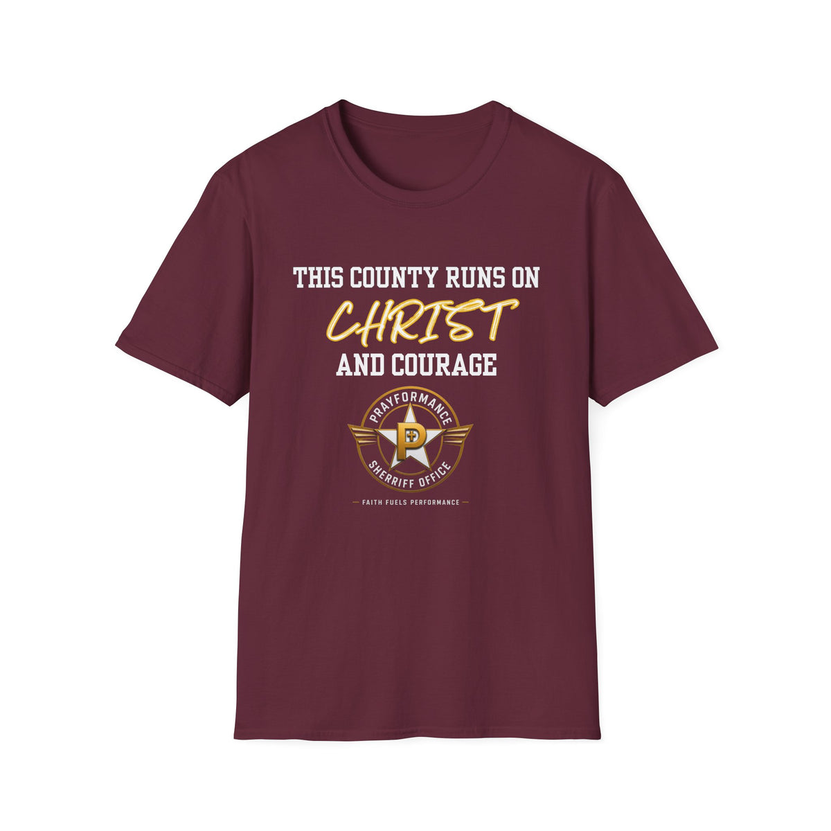 CHRIST AND COURAGE Unisex Softstyle T-Shirt
