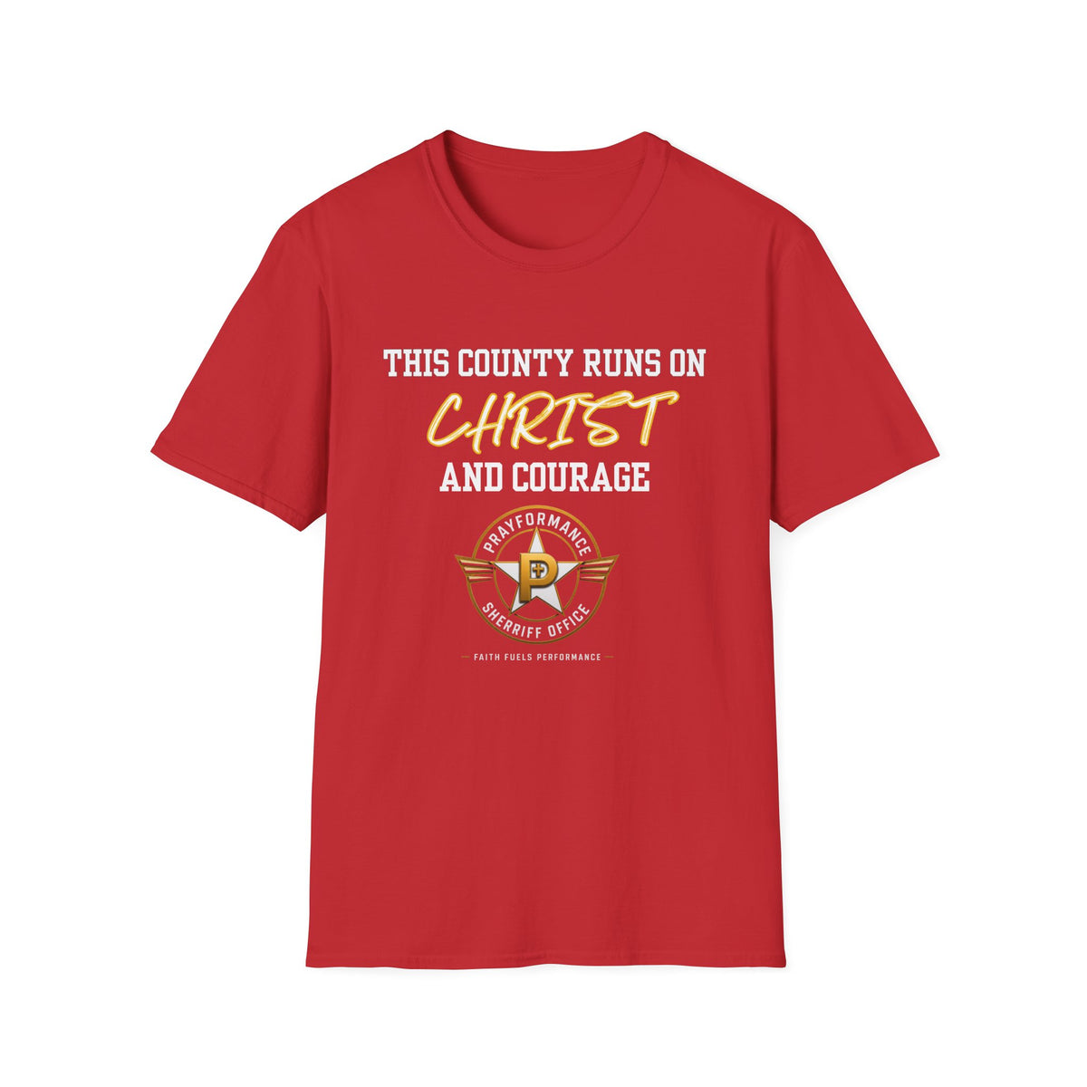 CHRIST AND COURAGE Unisex Softstyle T-Shirt
