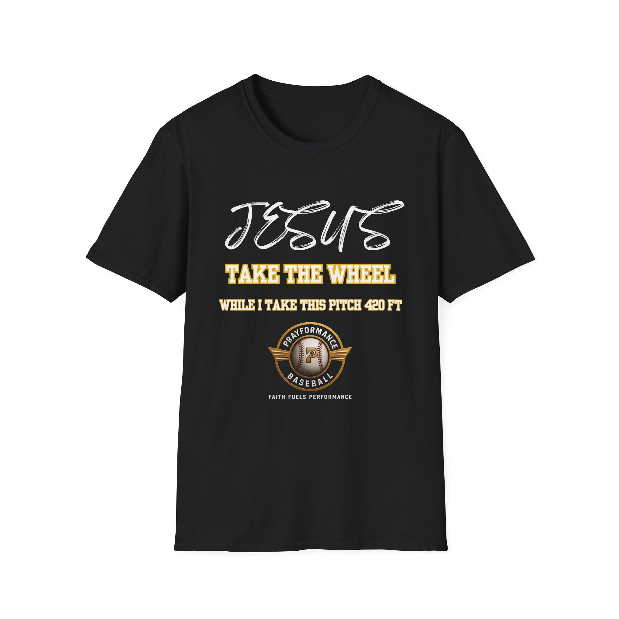 Jesus Sending Baseball 420ft Unisex Softstyle T-Shirt