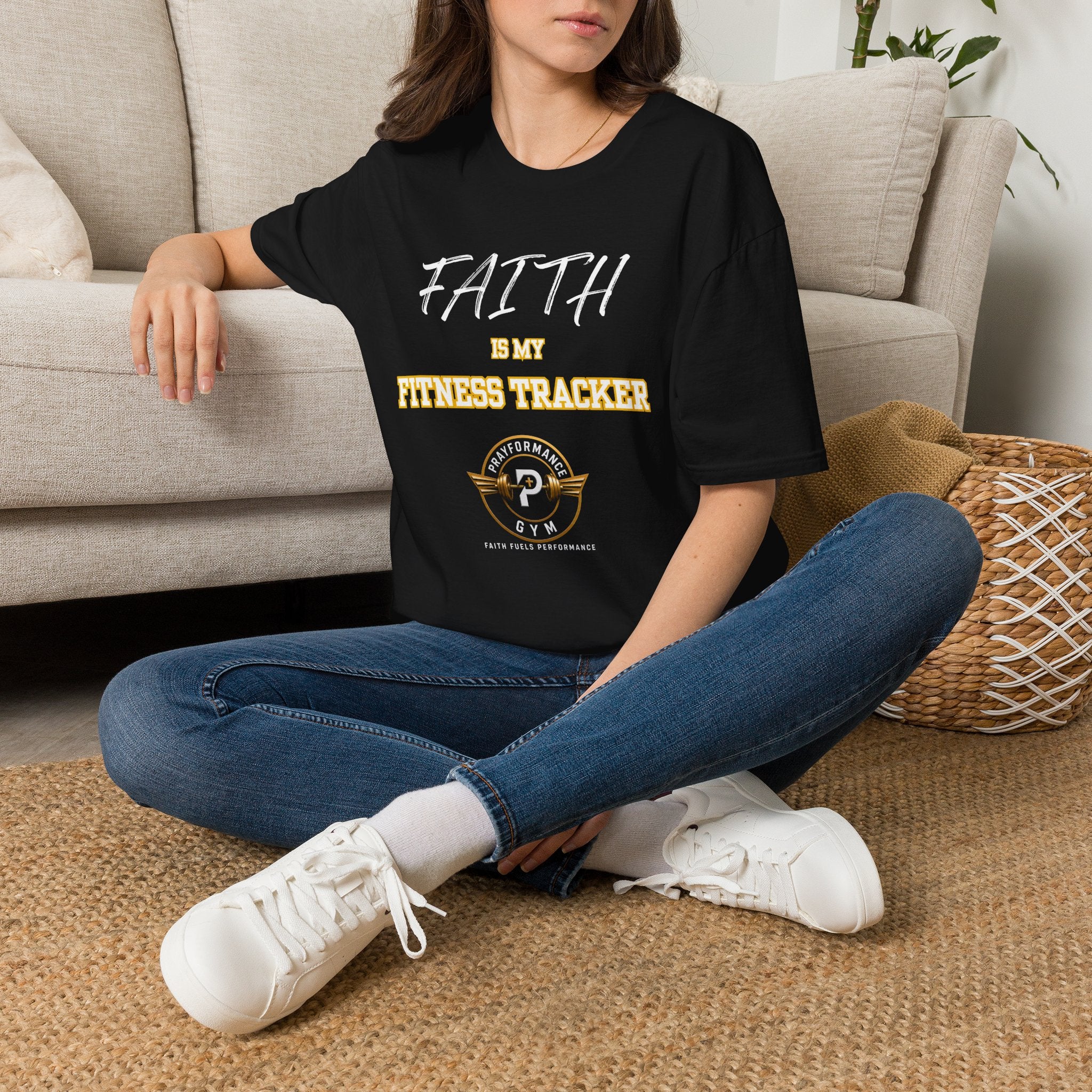 Faith is my Fitness Tracker Unisex Softstyle T-Shirt