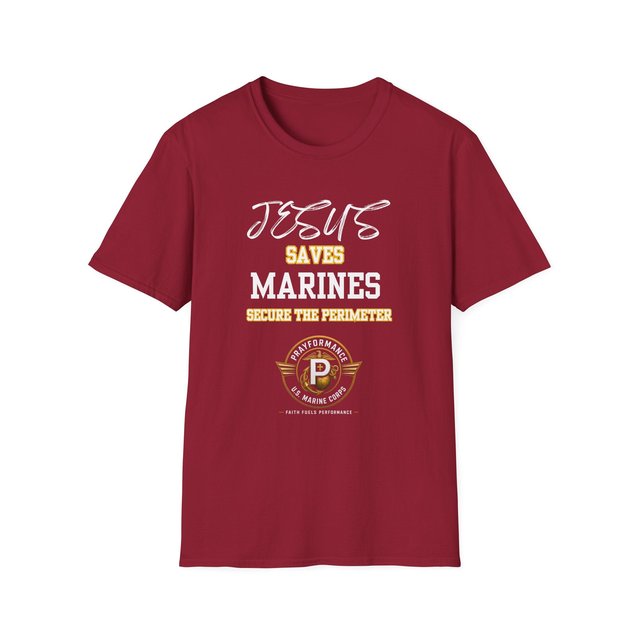 Marines Secure the Perimeter Unisex Softstyle T-Shirt