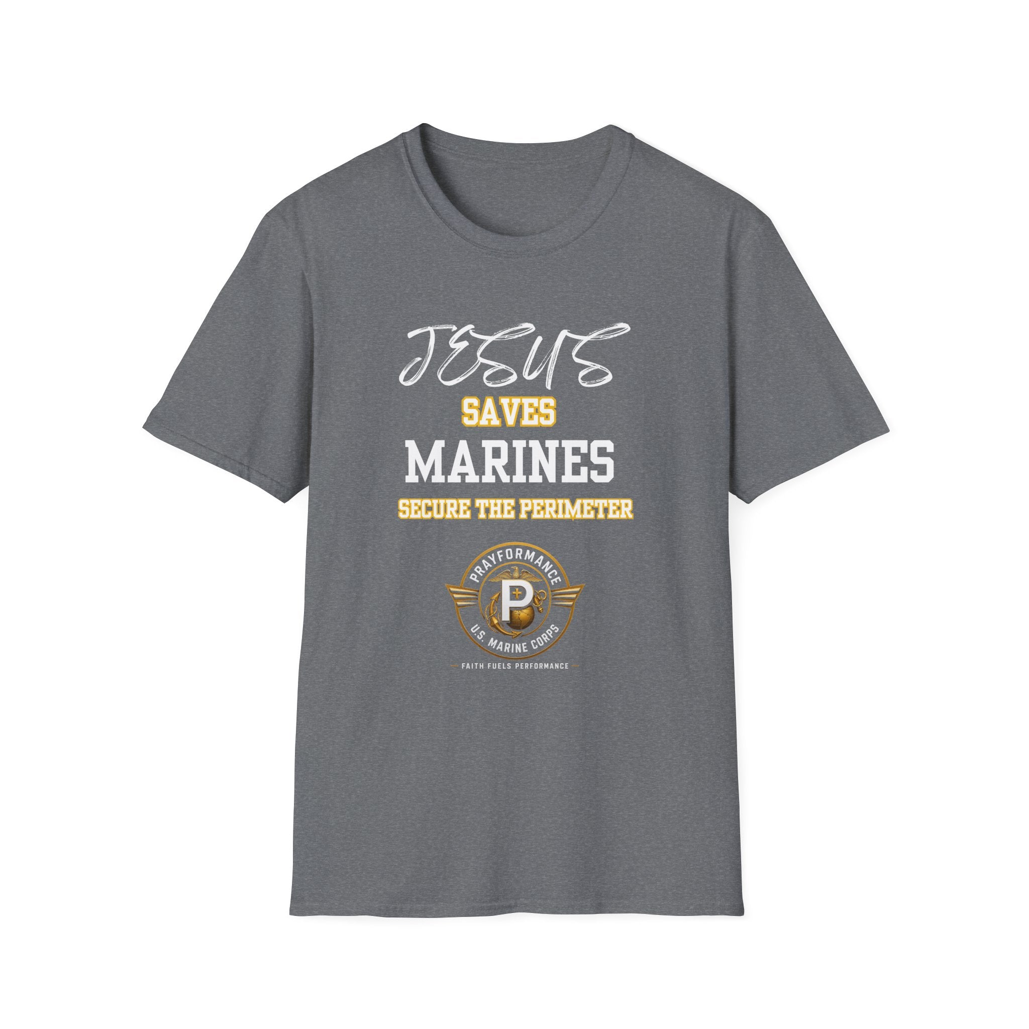 Marines Secure the Perimeter Unisex Softstyle T-Shirt