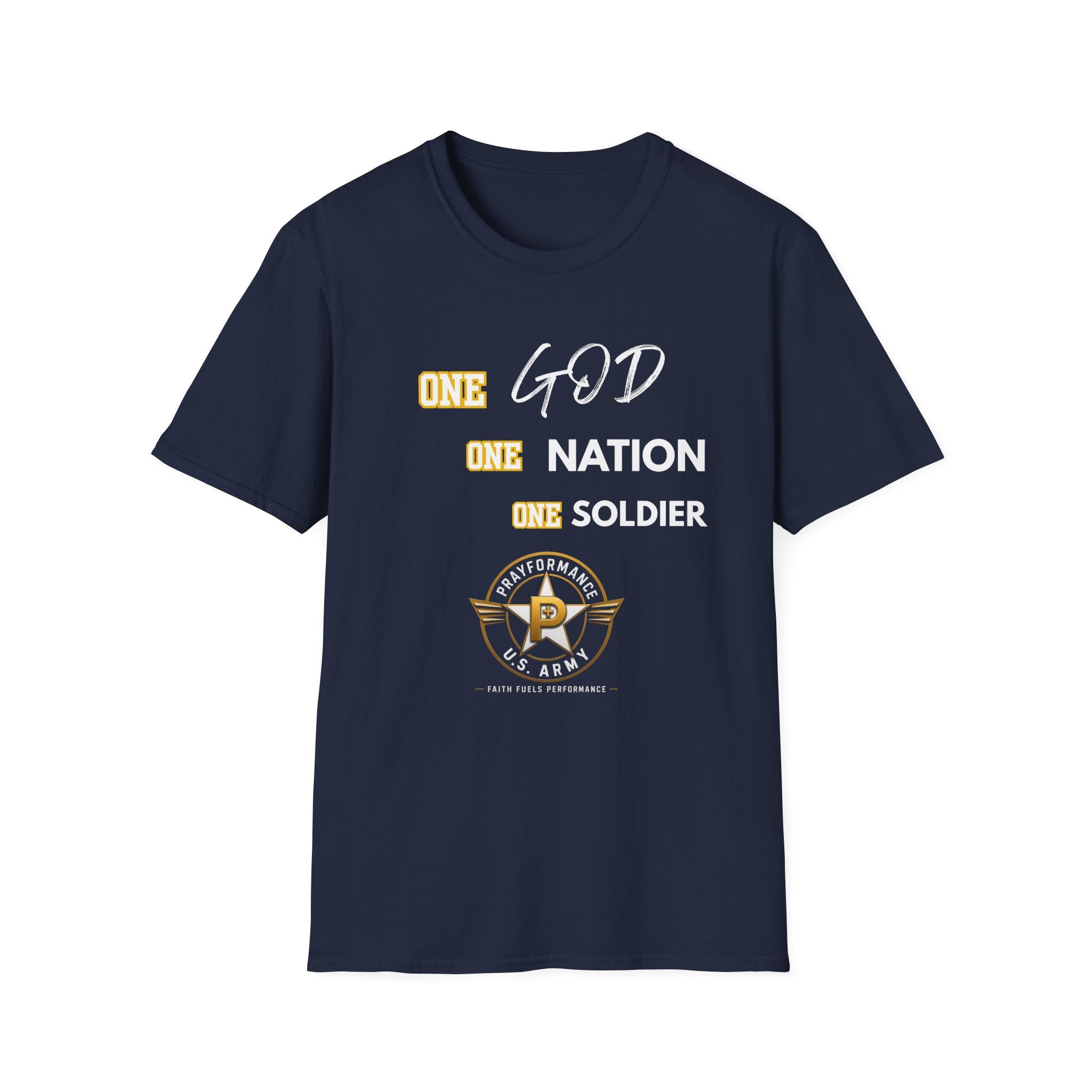 One God One Soldier Unisex Softstyle T-Shirt
