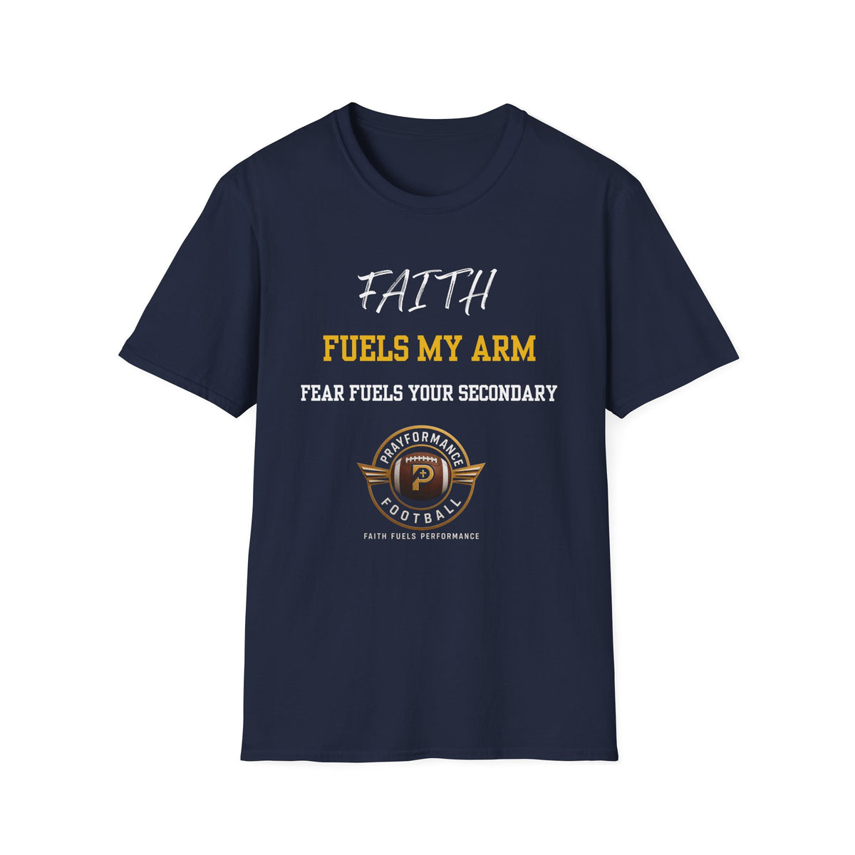 Faith Fuels My Arm Unisex Softstyle T-Shirt