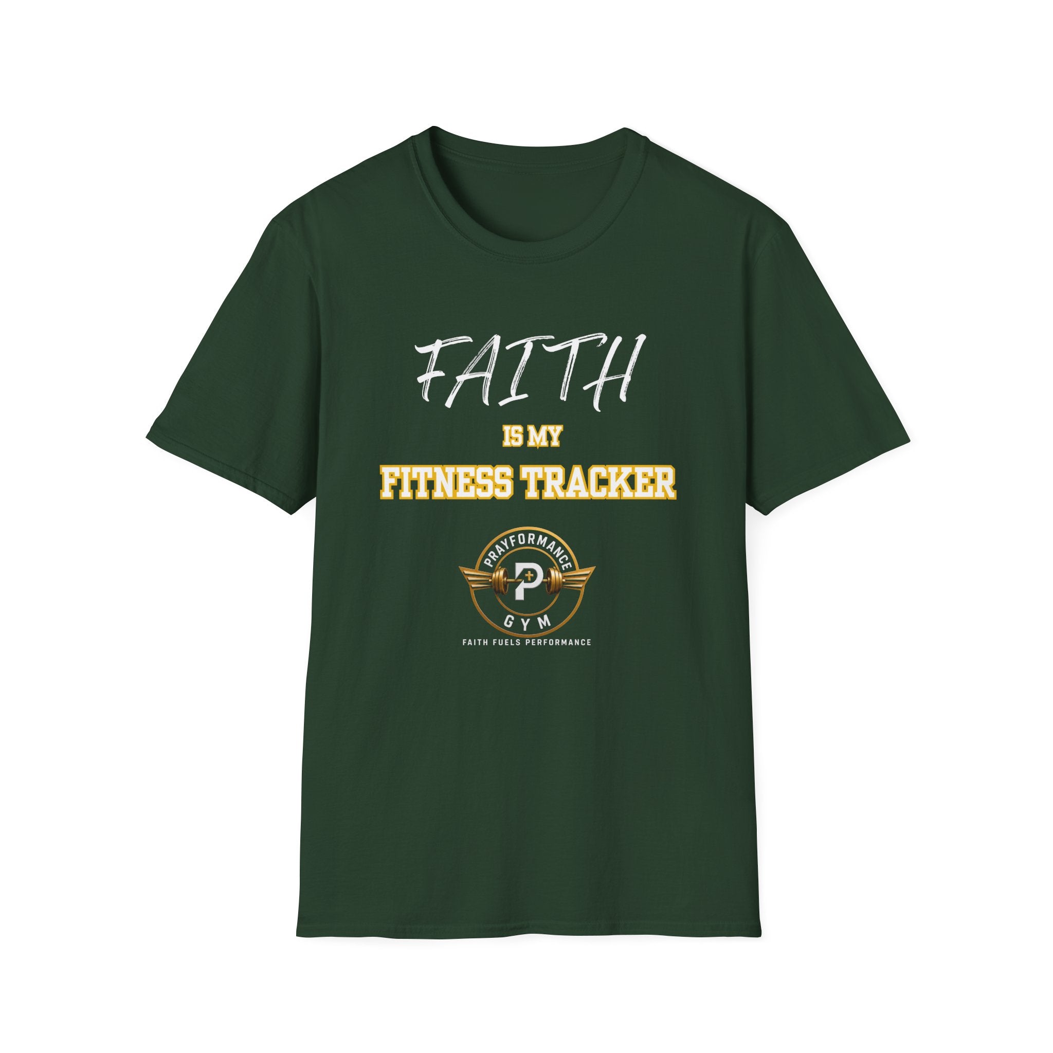Faith is my Fitness Tracker Unisex Softstyle T-Shirt