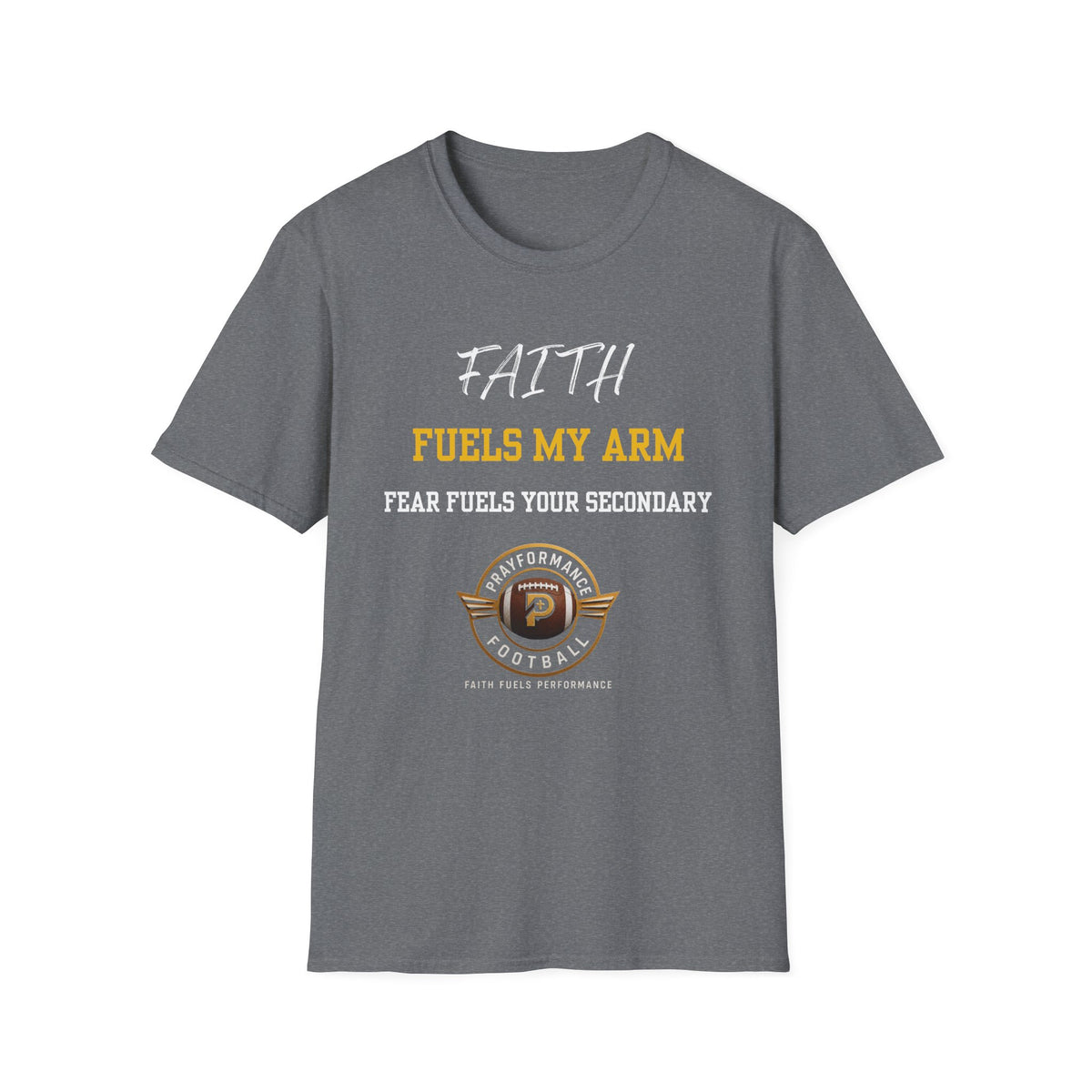 Faith Fuels My Arm Unisex Softstyle T-Shirt