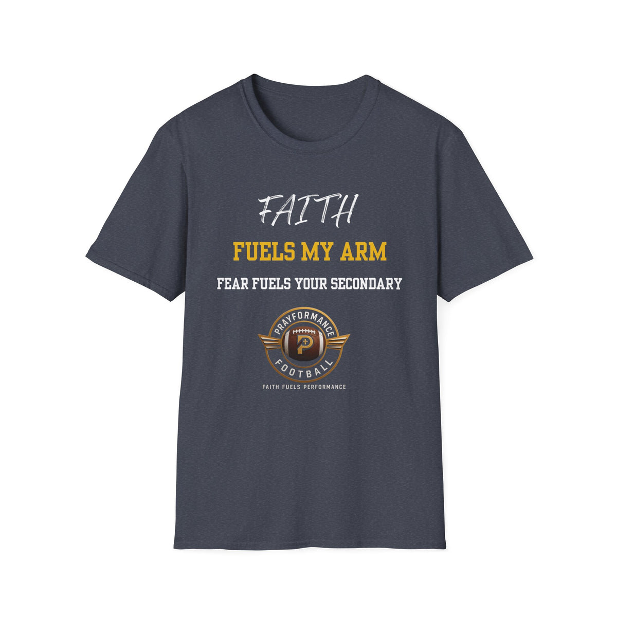 Faith Fuels My Arm Unisex Softstyle T-Shirt