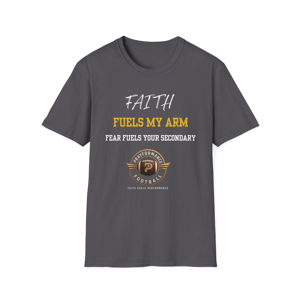 Faith Fuels My Arm Unisex Softstyle T-Shirt