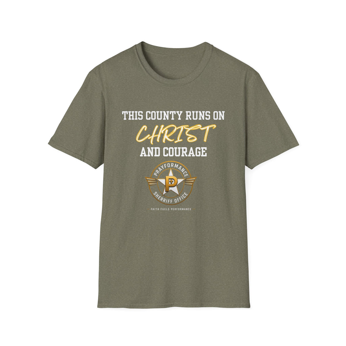 CHRIST AND COURAGE Unisex Softstyle T-Shirt