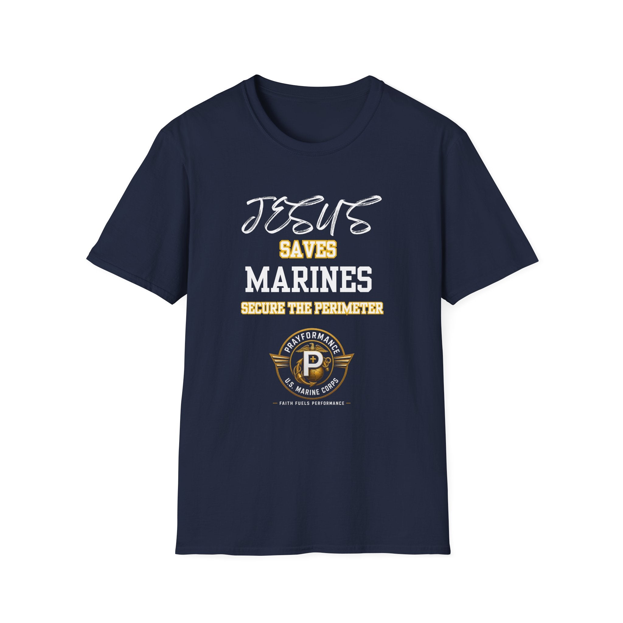Marines Secure the Perimeter Unisex Softstyle T-Shirt