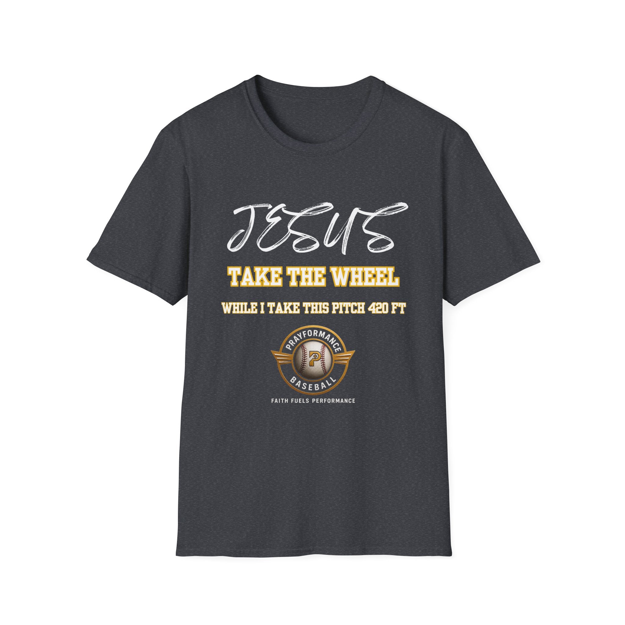 Jesus Sending Baseball 420ft Unisex Softstyle T-Shirt