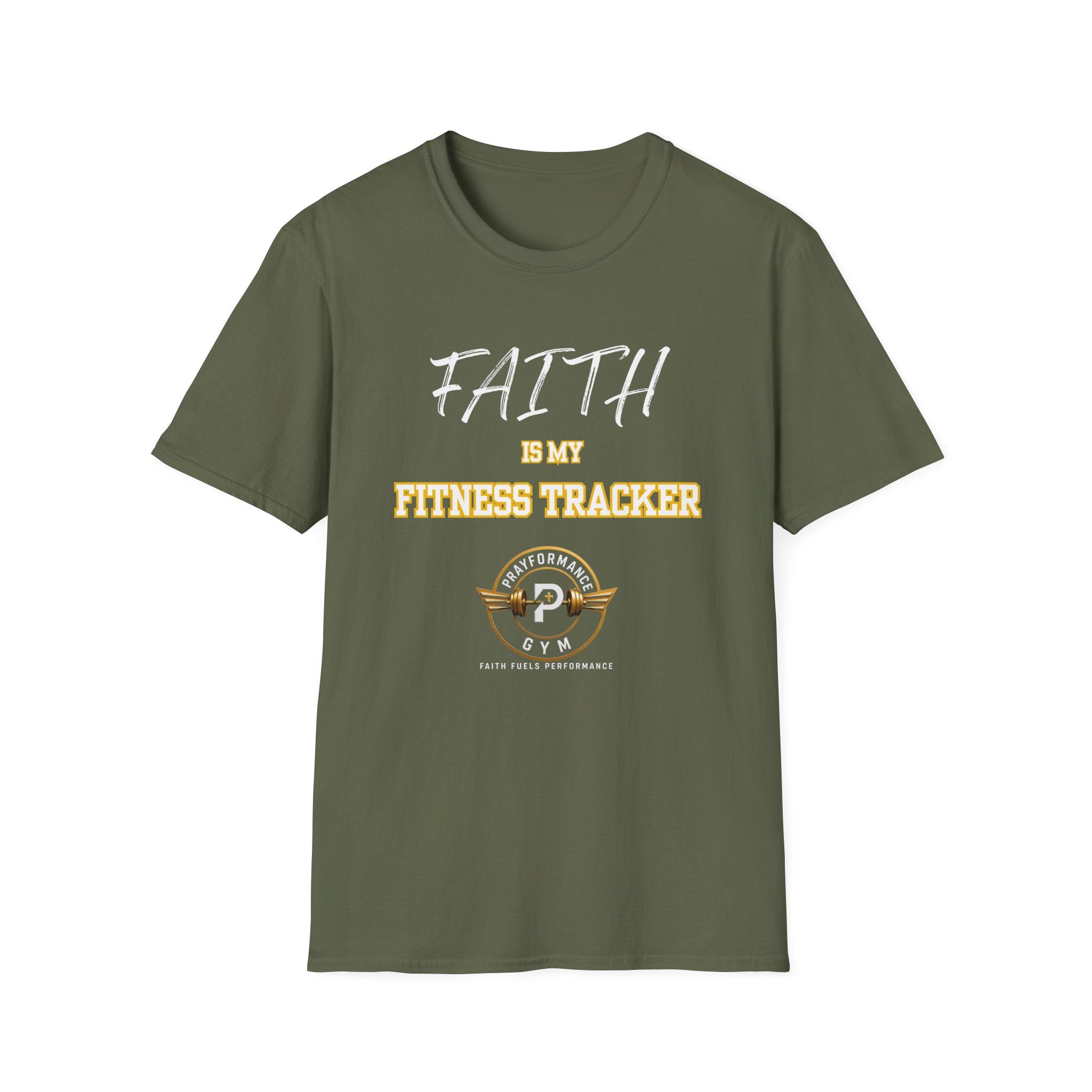 Faith is my Fitness Tracker Unisex Softstyle T-Shirt