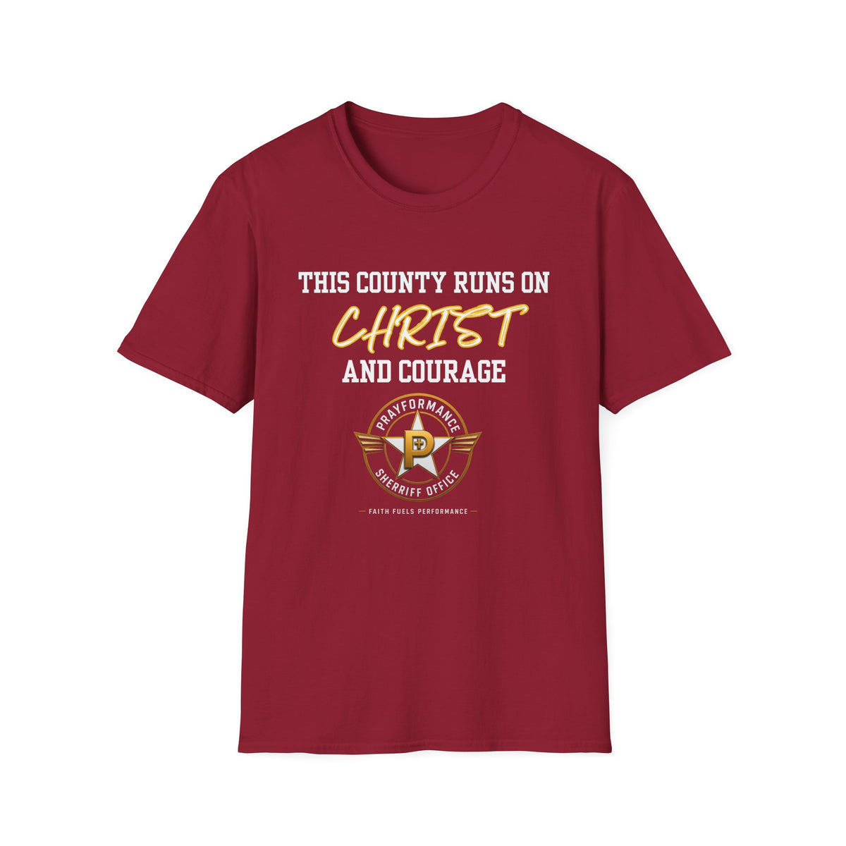 CHRIST AND COURAGE Unisex Softstyle T-Shirt