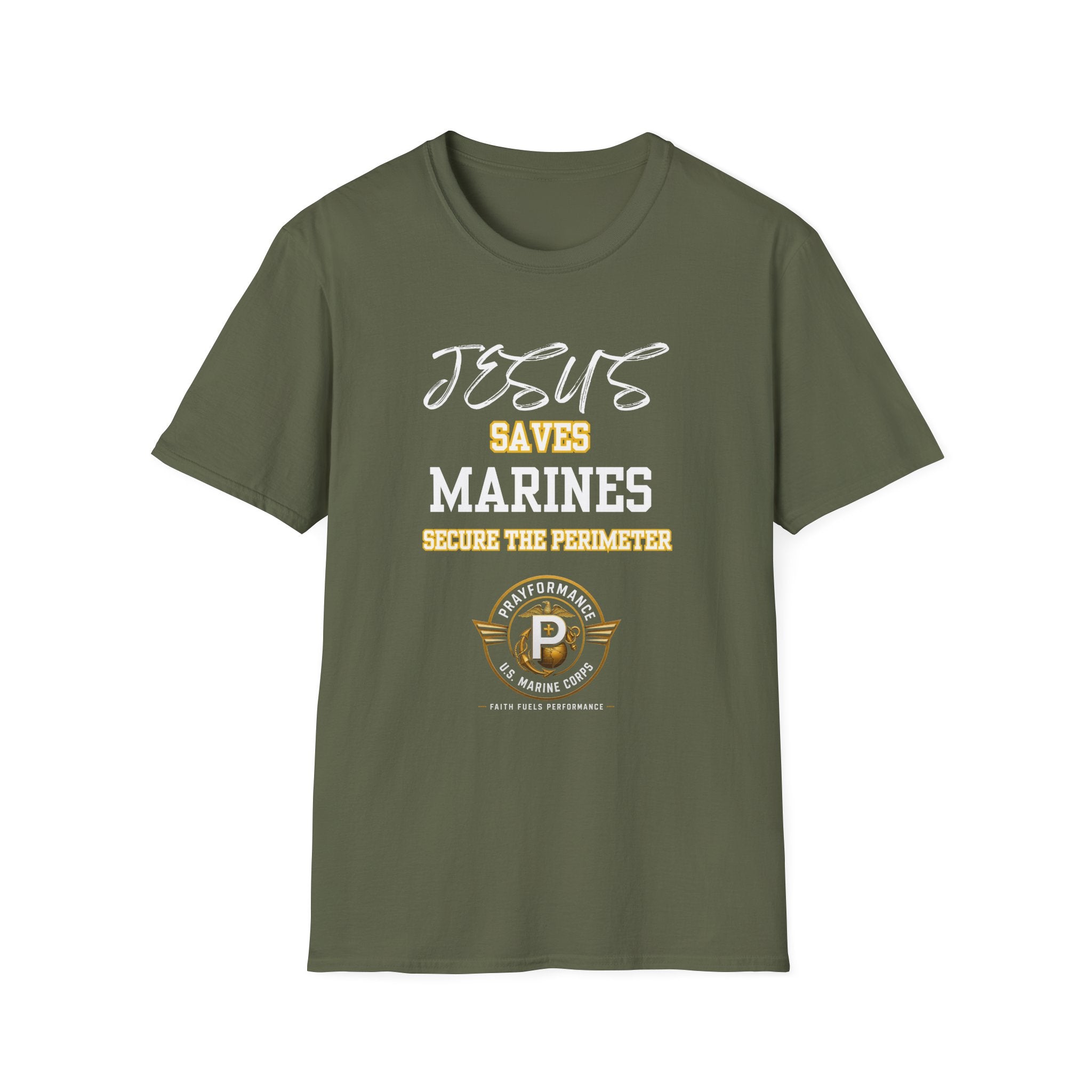Marines Secure the Perimeter Unisex Softstyle T-Shirt