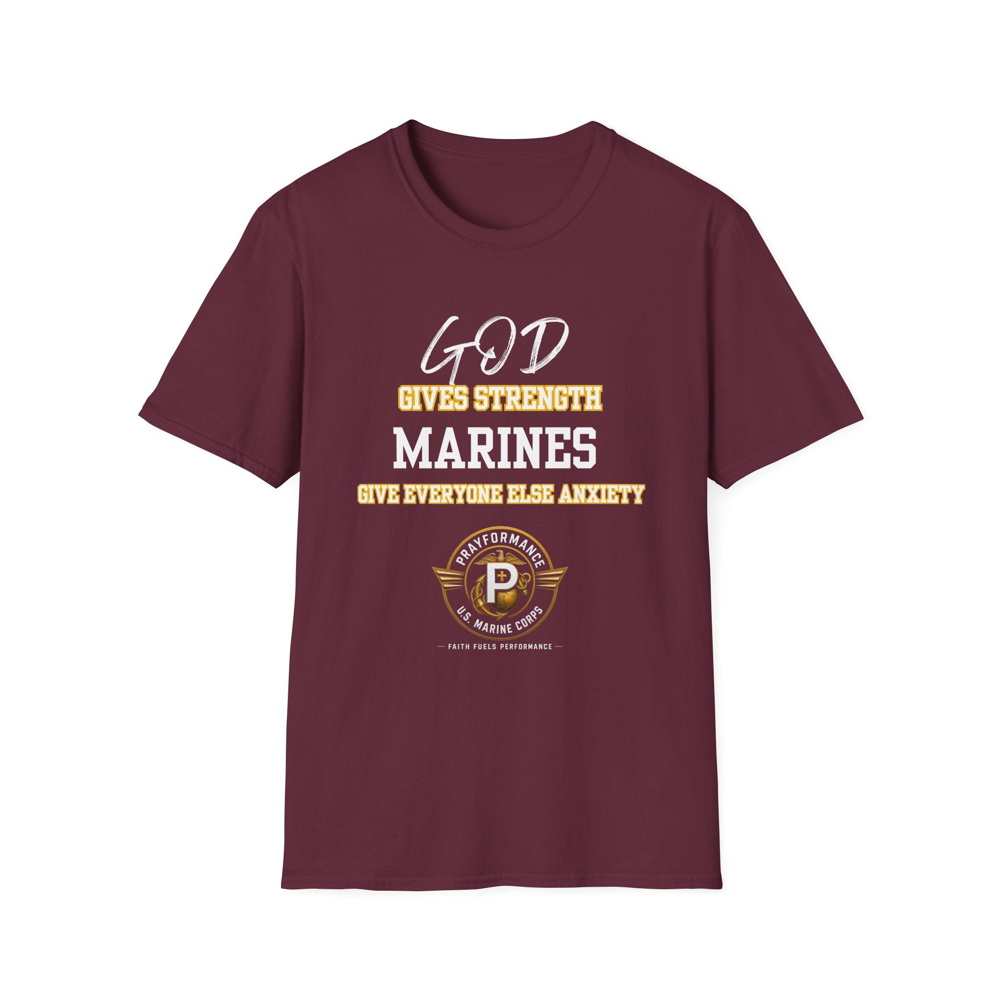 Marines Give Anxiety Unisex Softstyle T-Shirt