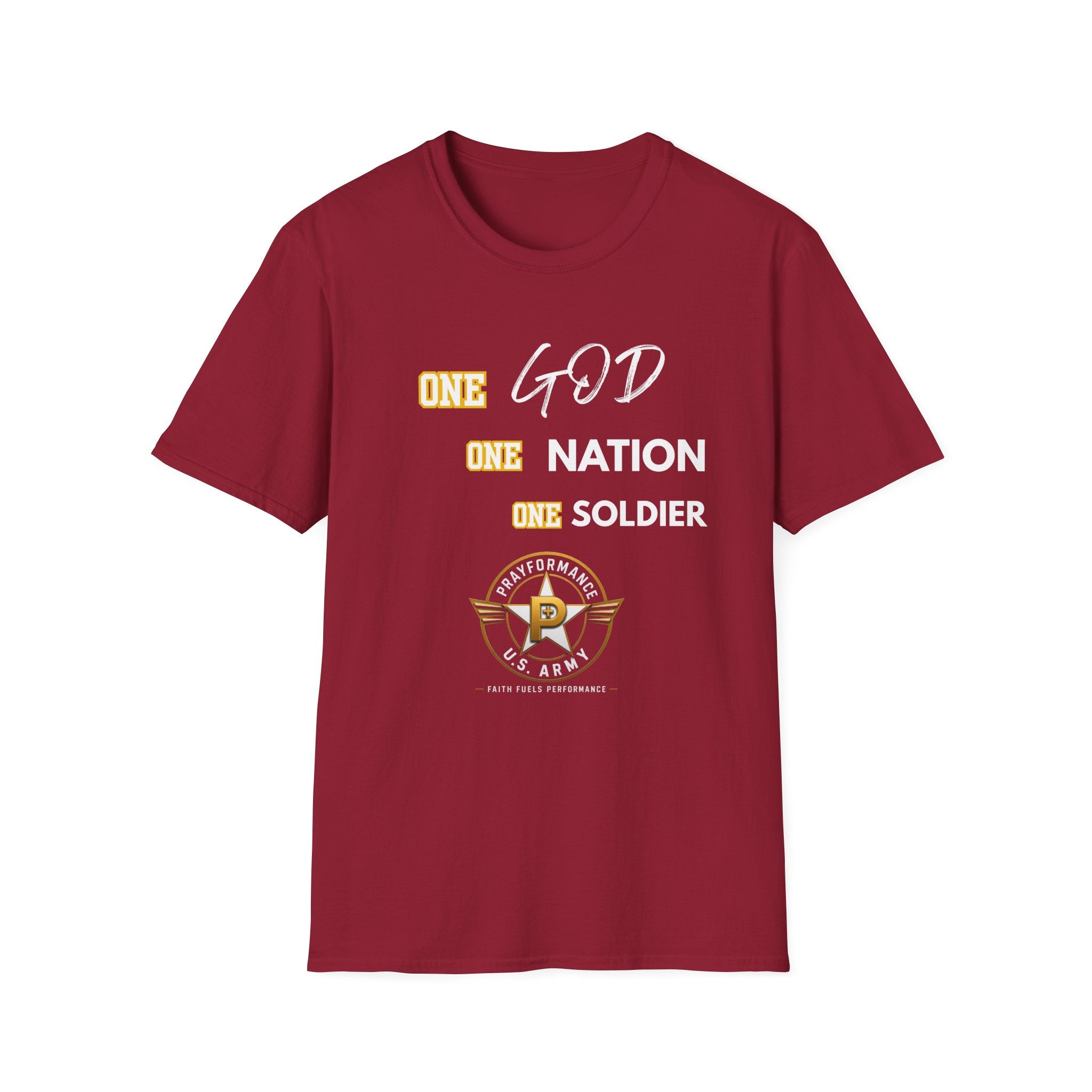One God One Soldier Unisex Softstyle T-Shirt