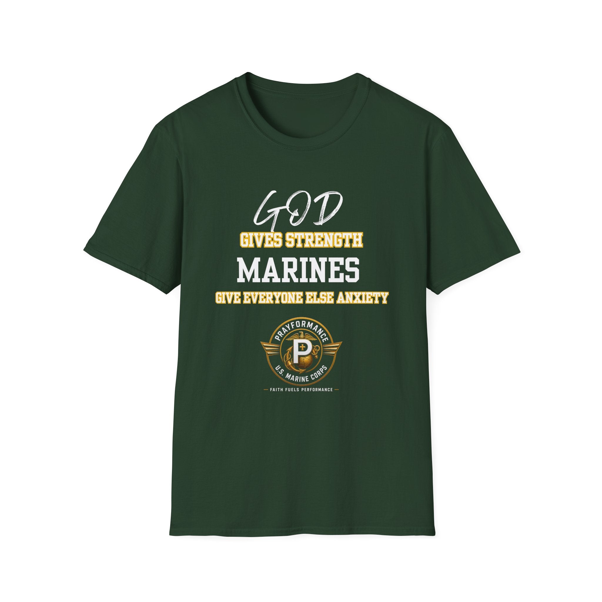 Marines Give Anxiety Unisex Softstyle T-Shirt